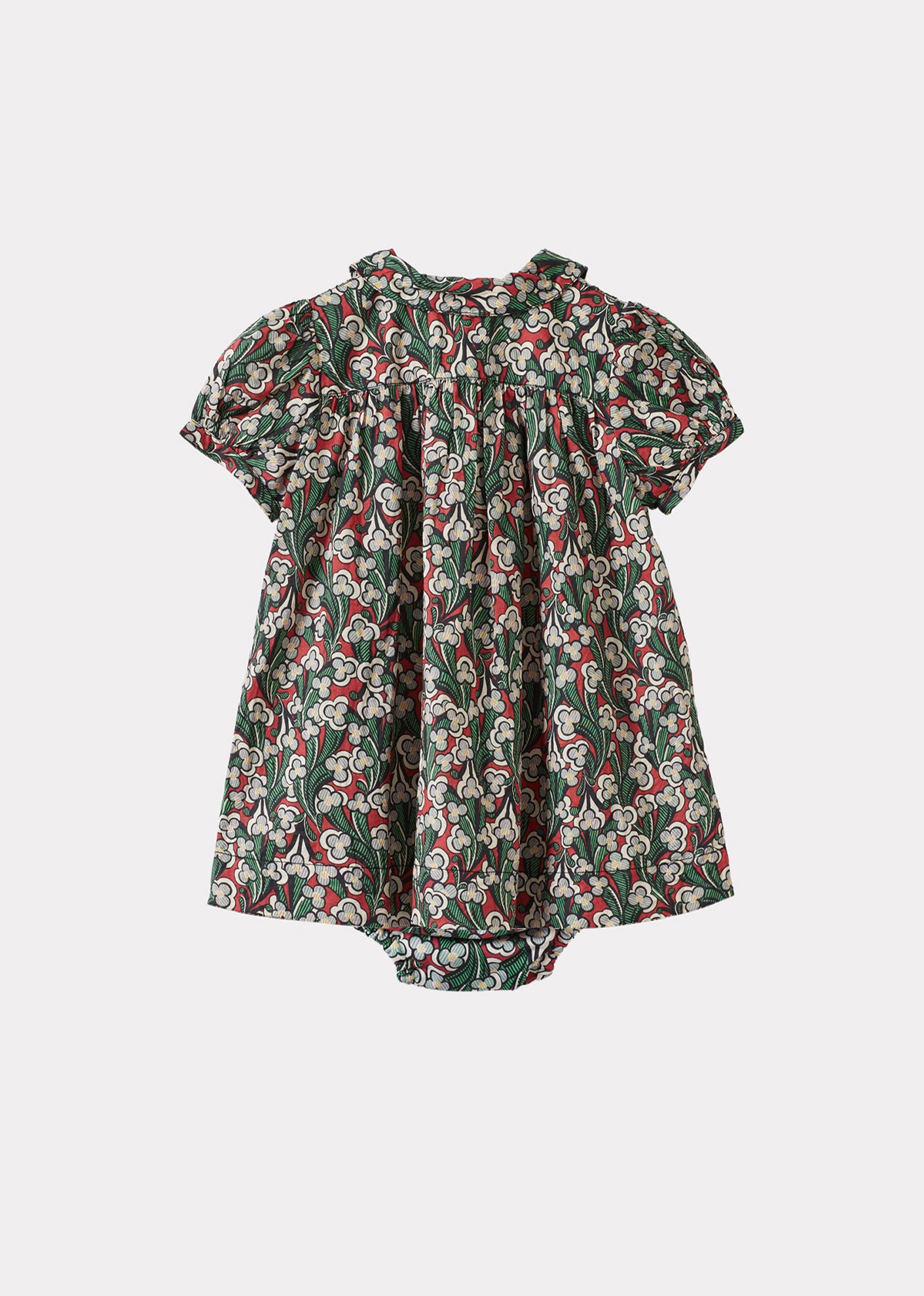 NINA BABY GIRL'S DRESS AND BLOOMERS SET - LIBERTY LAITH PRINT