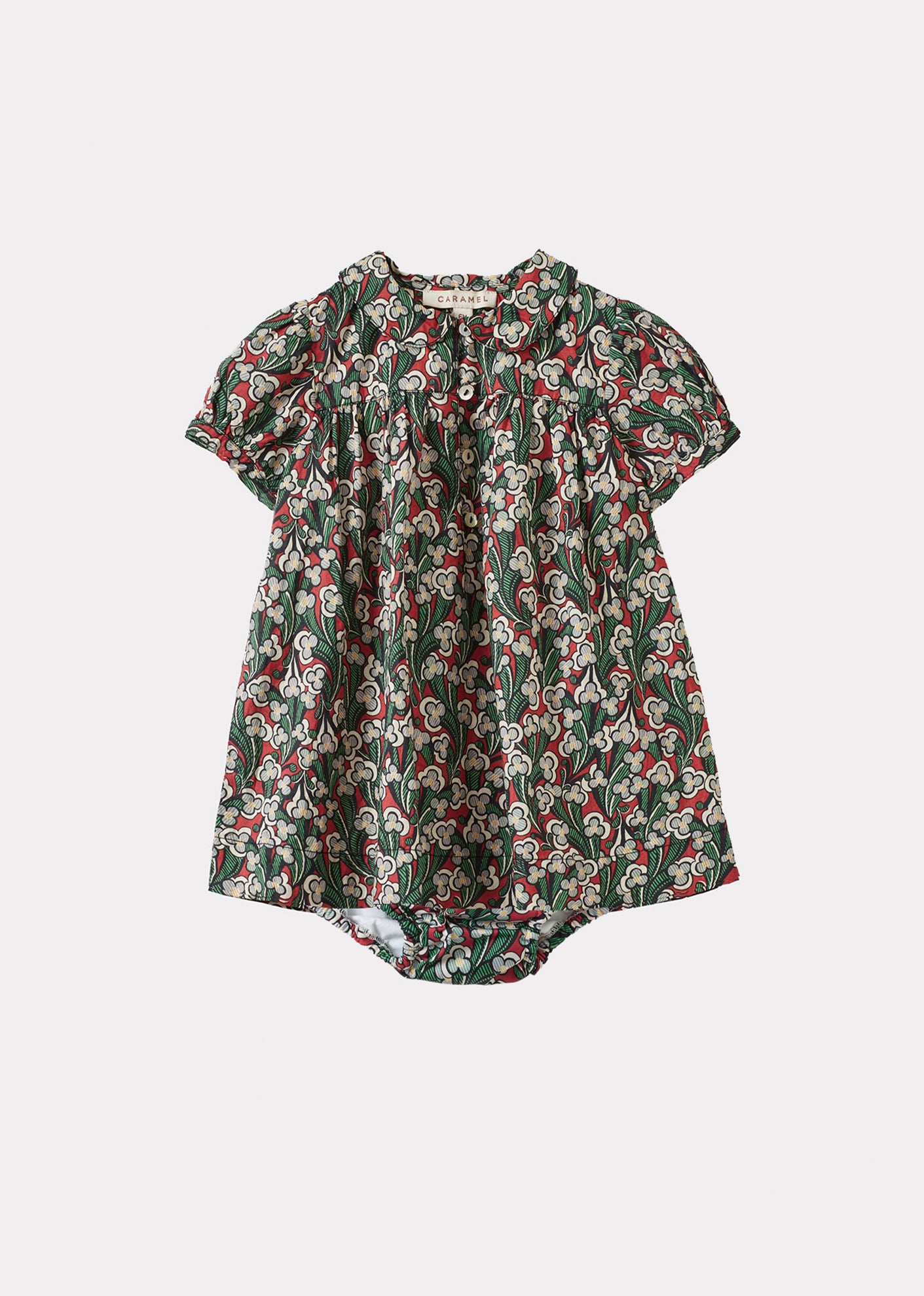 NINA BABY GIRL'S DRESS AND BLOOMERS SET - LIBERTY LAITH PRINT