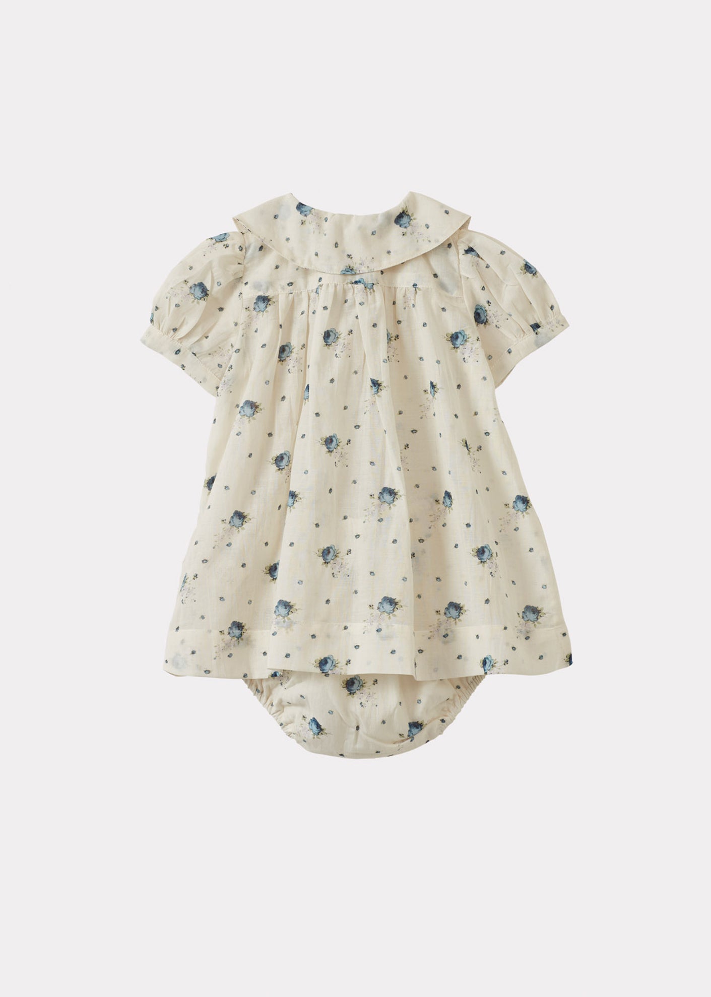 NINA BABY GIRL'S DRESS AND BLOOMERS SET - ROSE BOUQUET