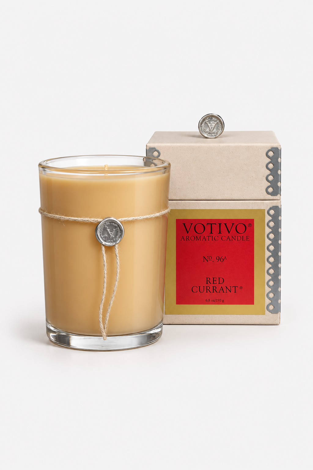VOTIVO CANDLE IN GLASS - RED CURRANT