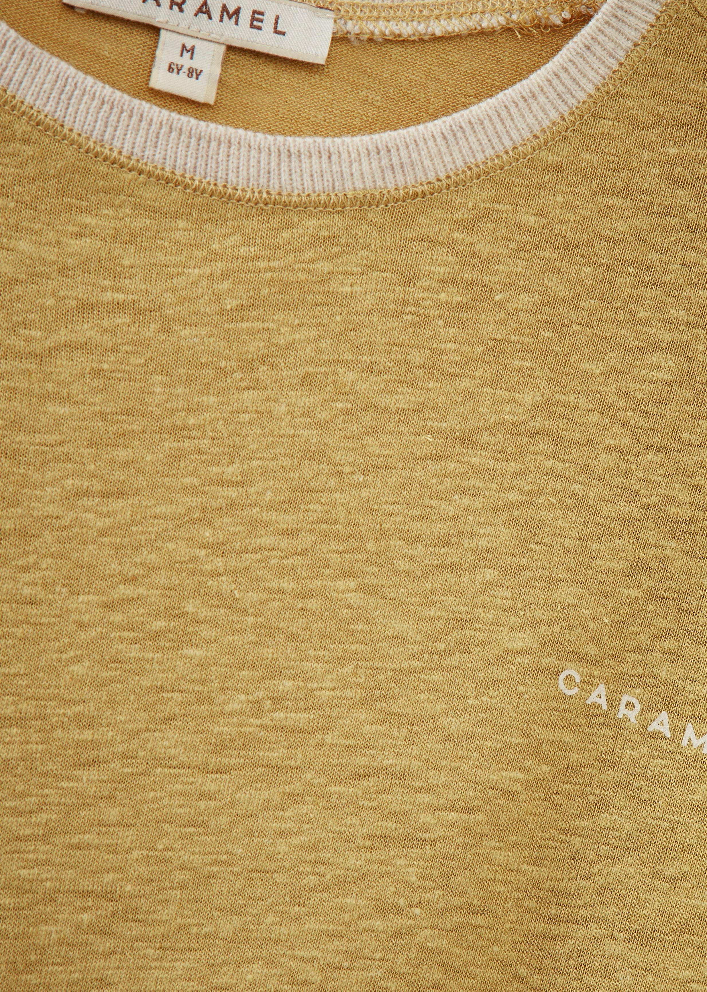 BUDE CHILDREN’S LONG-SLEEVED T-SHIRT - OCHRE