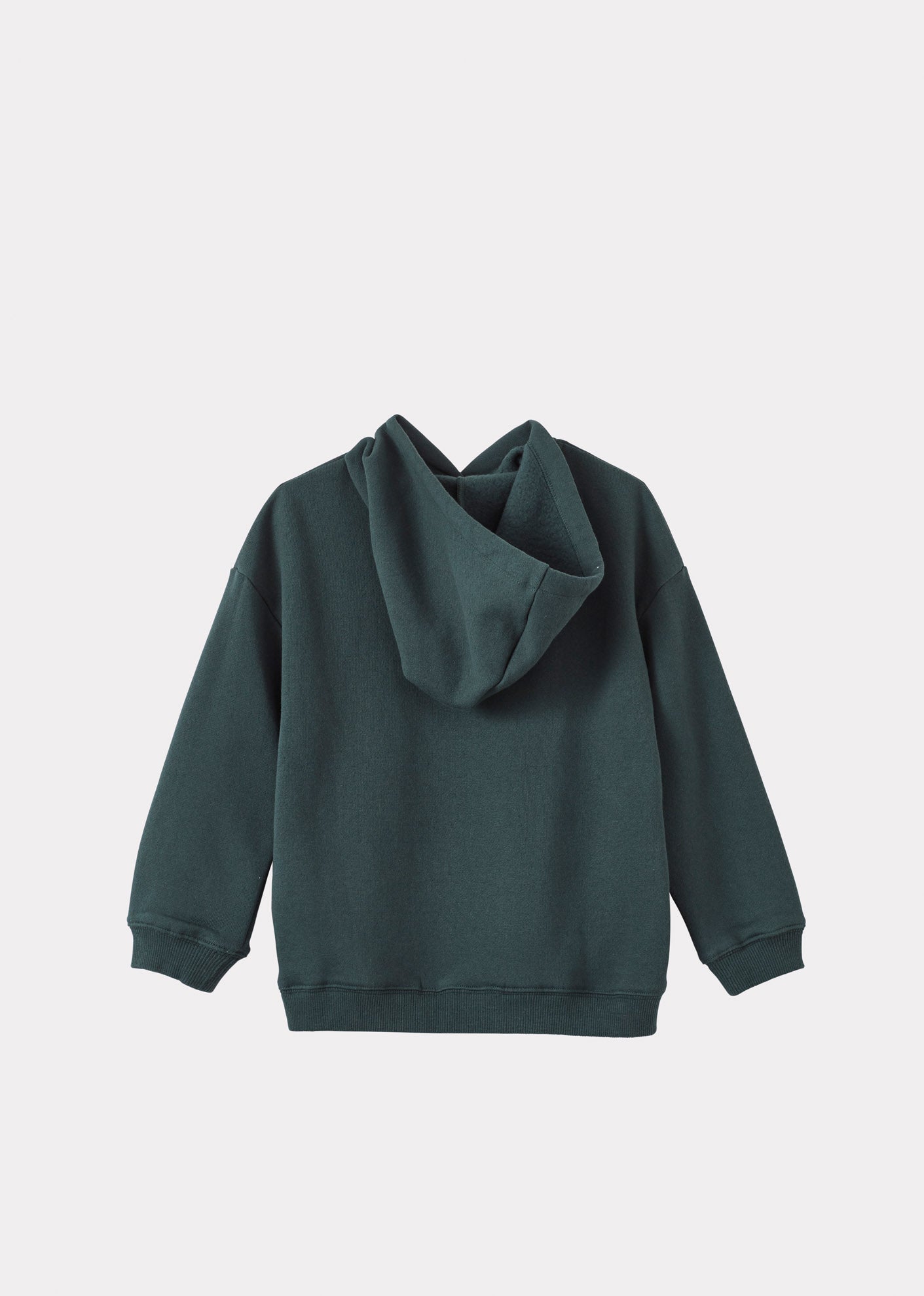 ORSON CHILDREN'S COTTON HOODIE - FOREST GREEN