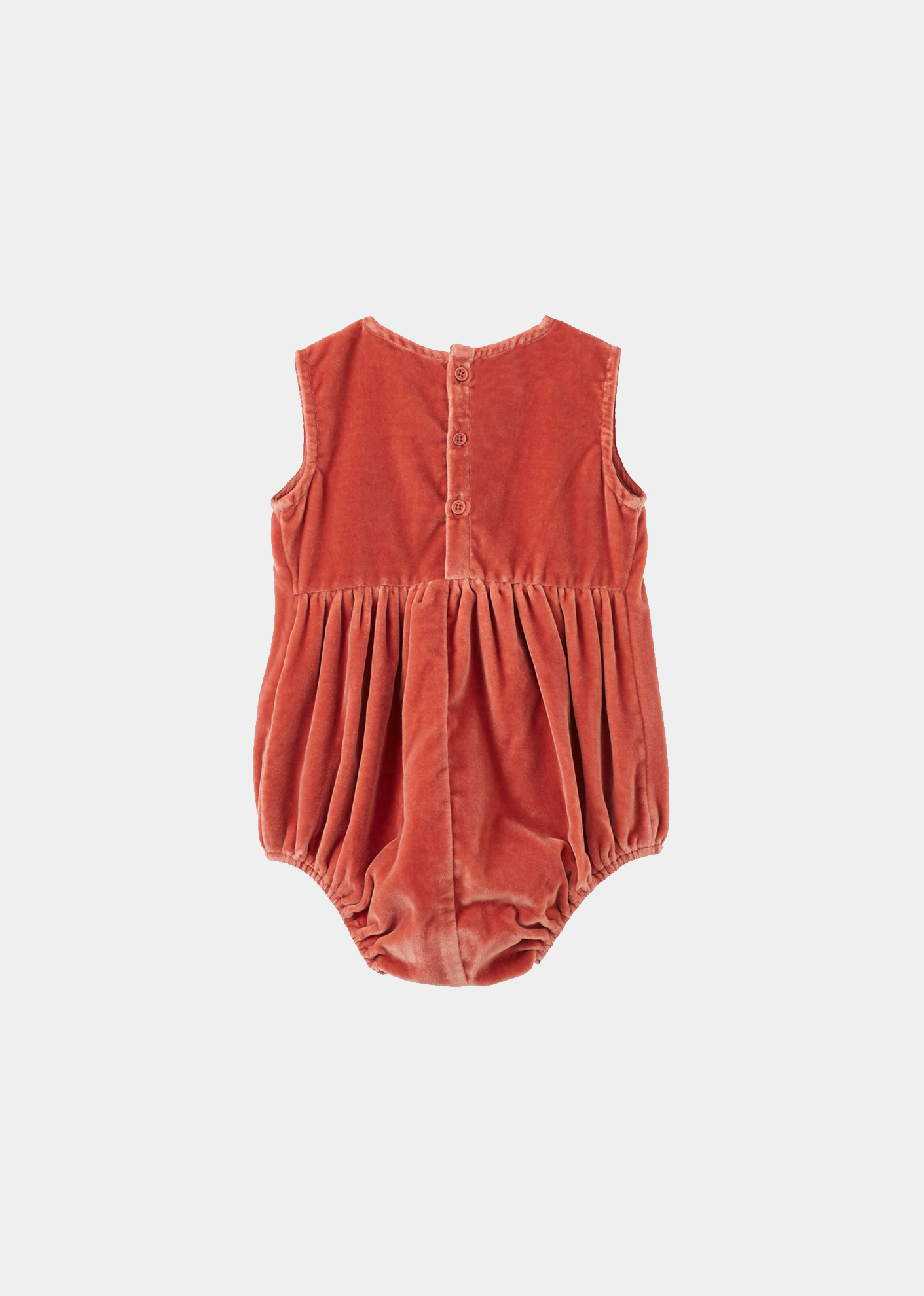 PILEA BABY PARTY ROMPER  - SALMON