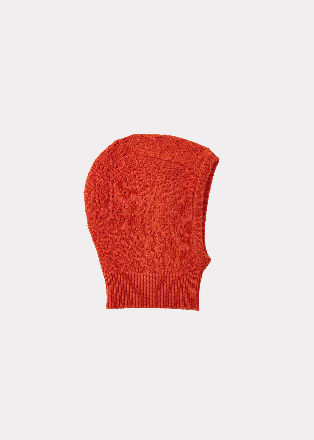 PLOMO BABY WOOL POINTELLE BALACLAVA - MARIGOLD