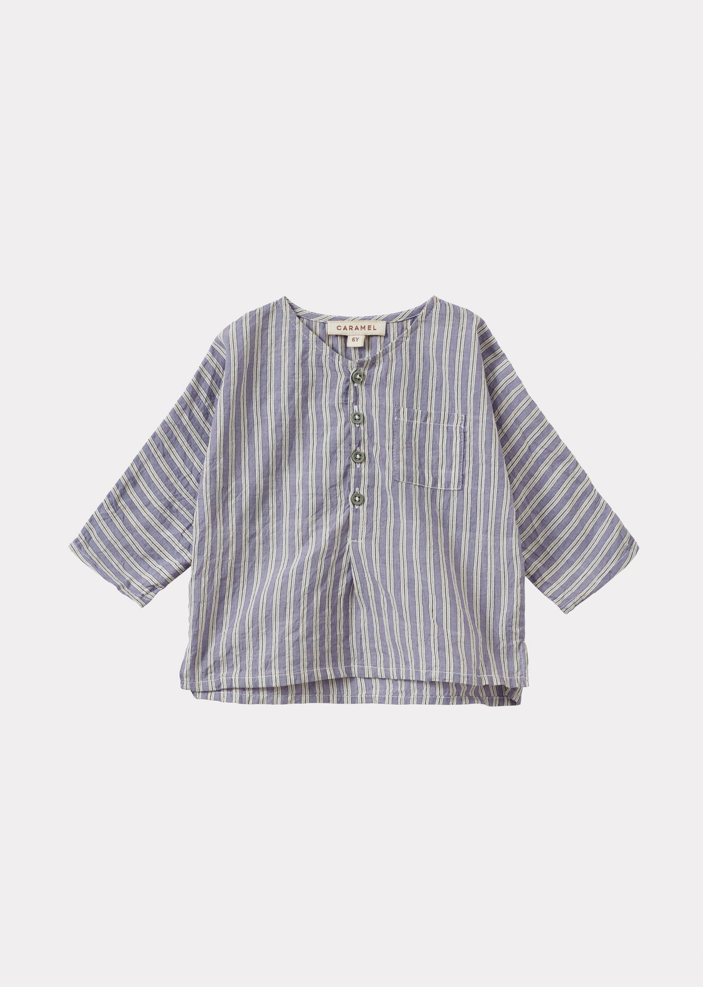 CHARD BABY SHIRT - VIOLET STRIPE