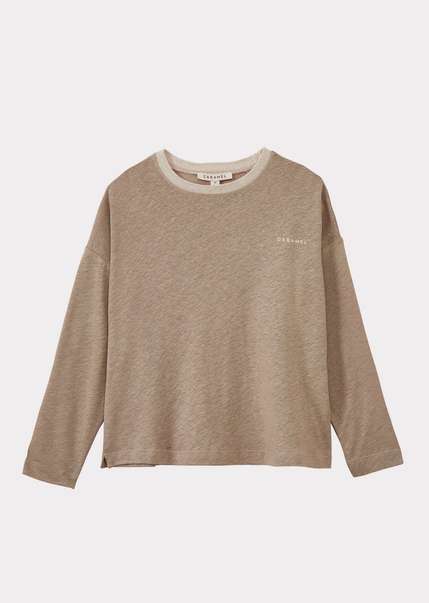 BUDE CHILDREN’S LONG-SLEEVED T-SHIRT - STONE