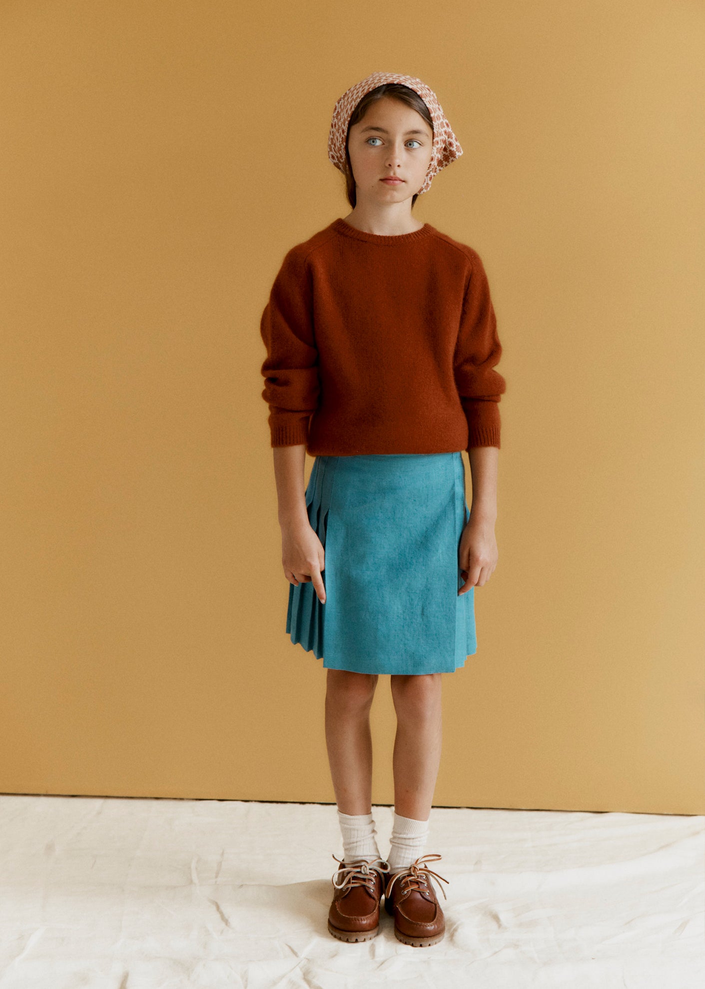 POA CHILDREN'S CASHMERE JUMPER - CINNAMON