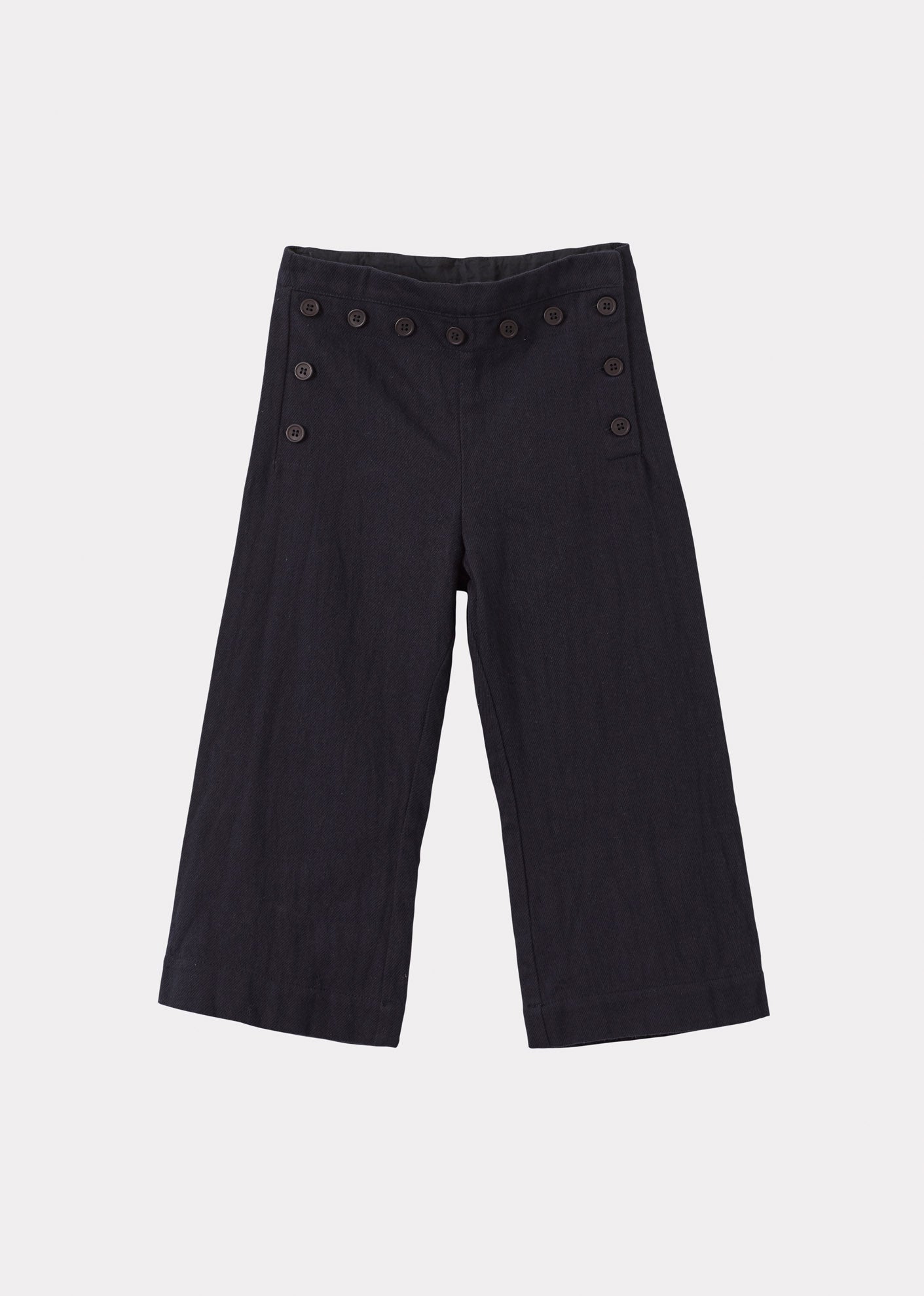 SAILOR CHILDREN'S COTTON TROUSERS - NAVY