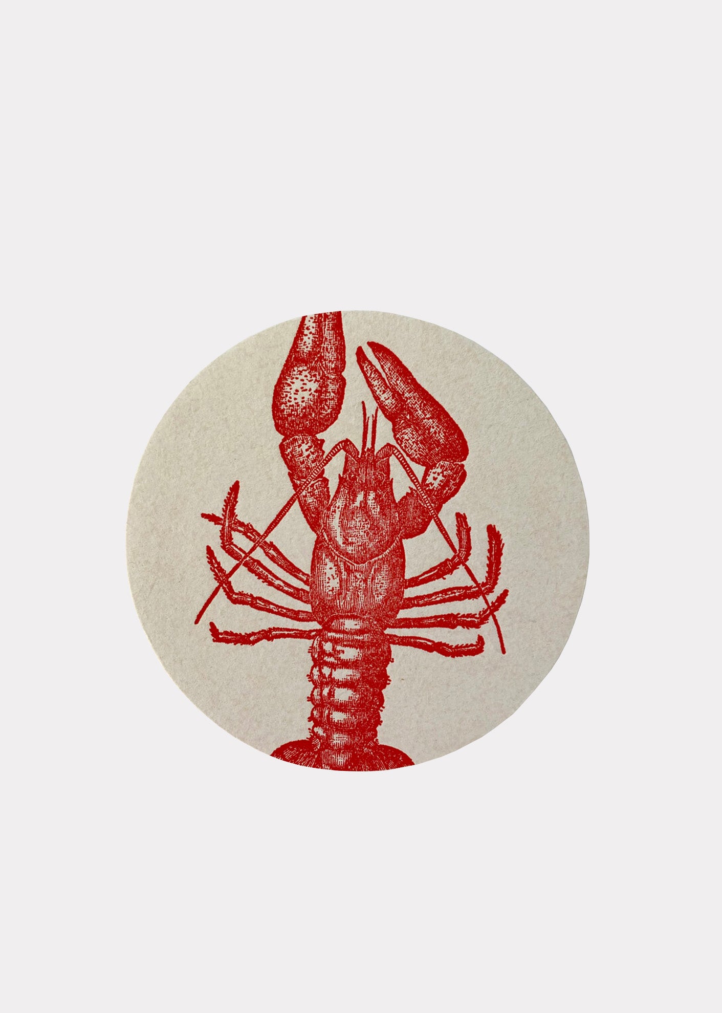 SESAME PRESS COASTER SET OF 8 - LOBSTER