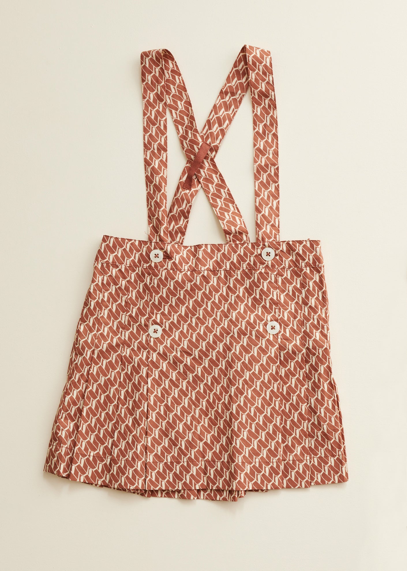 HEDERA SKIRT - APRICOT GEO PRINT