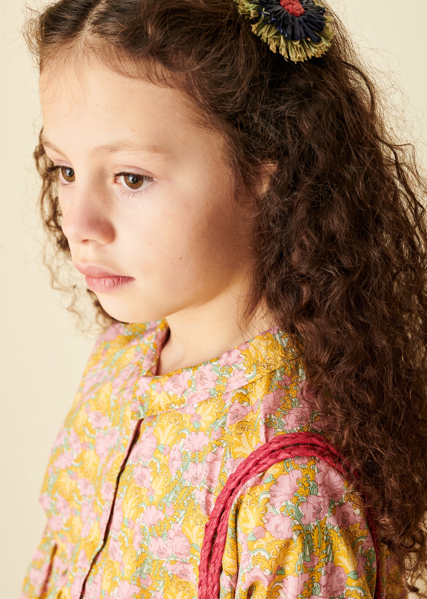 LEMON BALM TOP CHILD - PINK/YELLOW