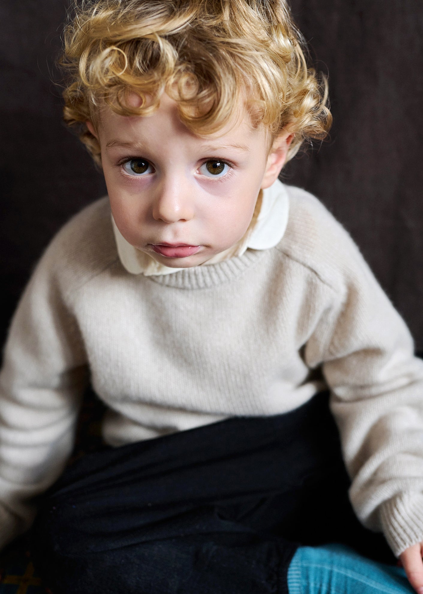 POA BABY CASHMERE JUMPER - ECRU