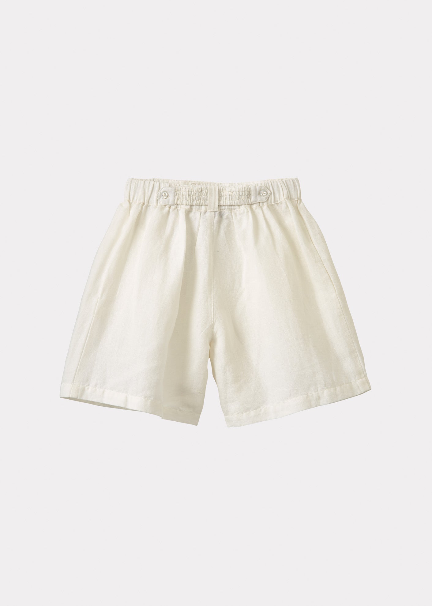 TARRAGON LINEN SHORTS - WHITE