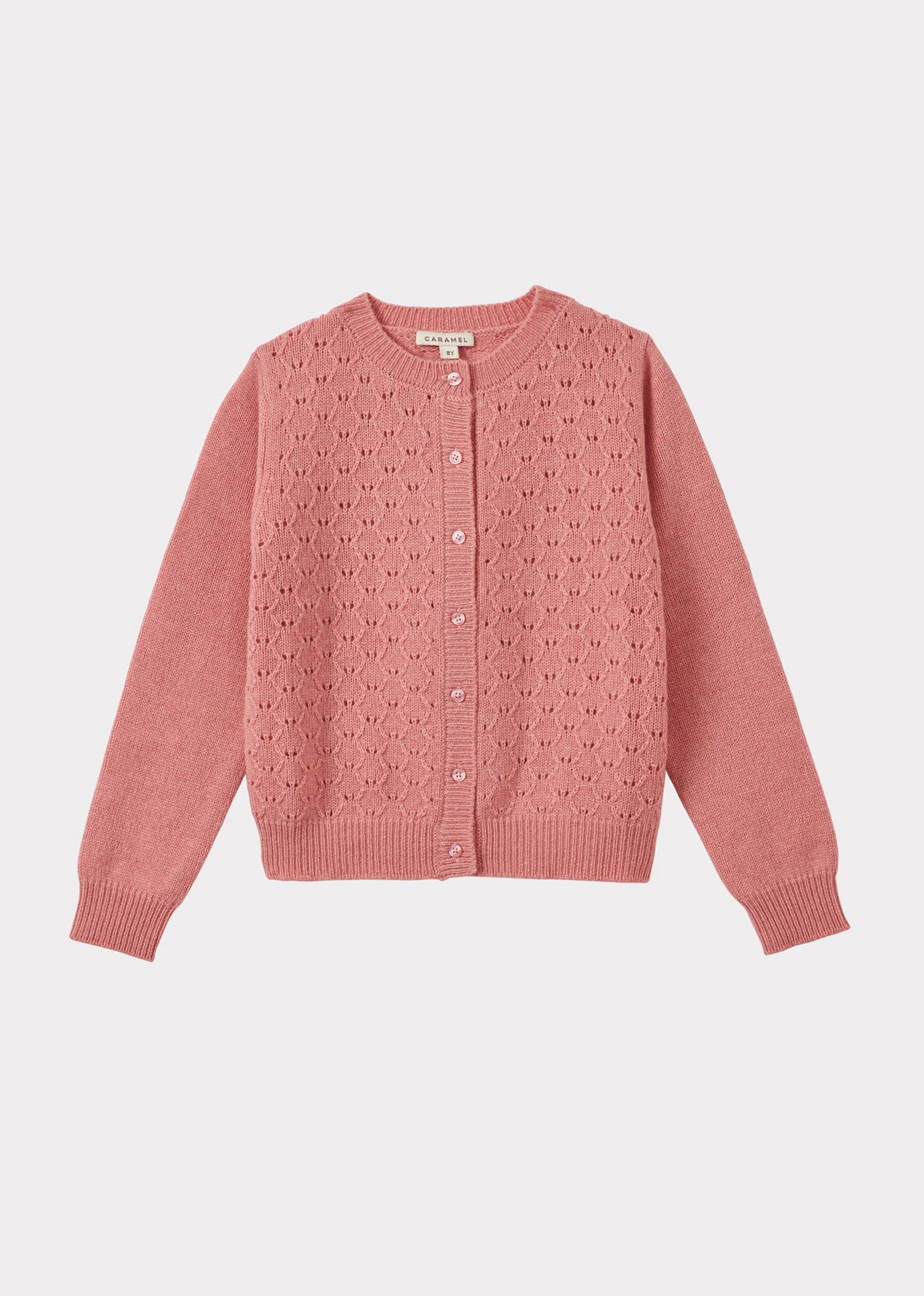 TOPO CHILDREN'S CASHMERE CARDIGAN - PINK