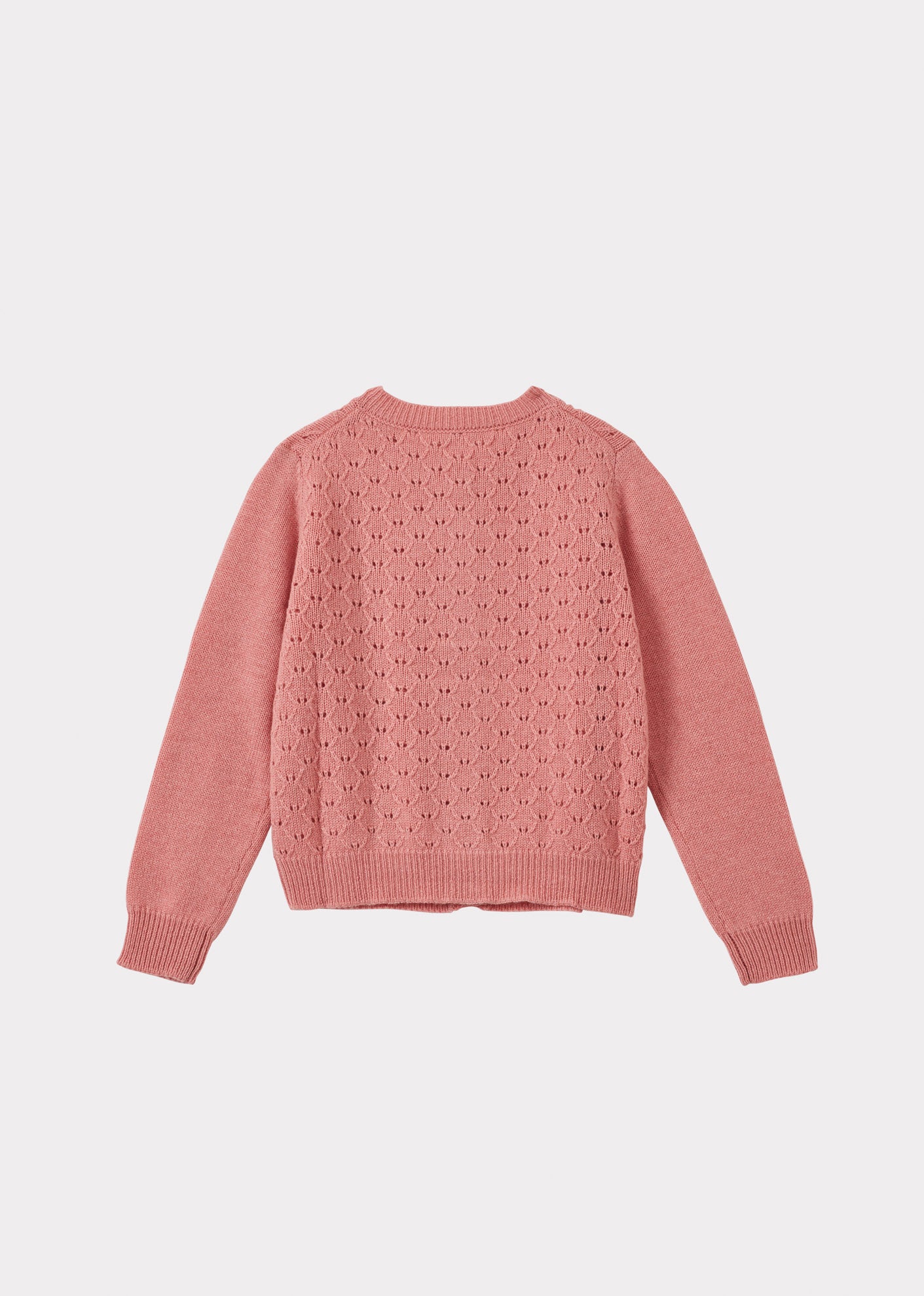 TOPO CHILDREN'S CASHMERE CARDIGAN - PINK