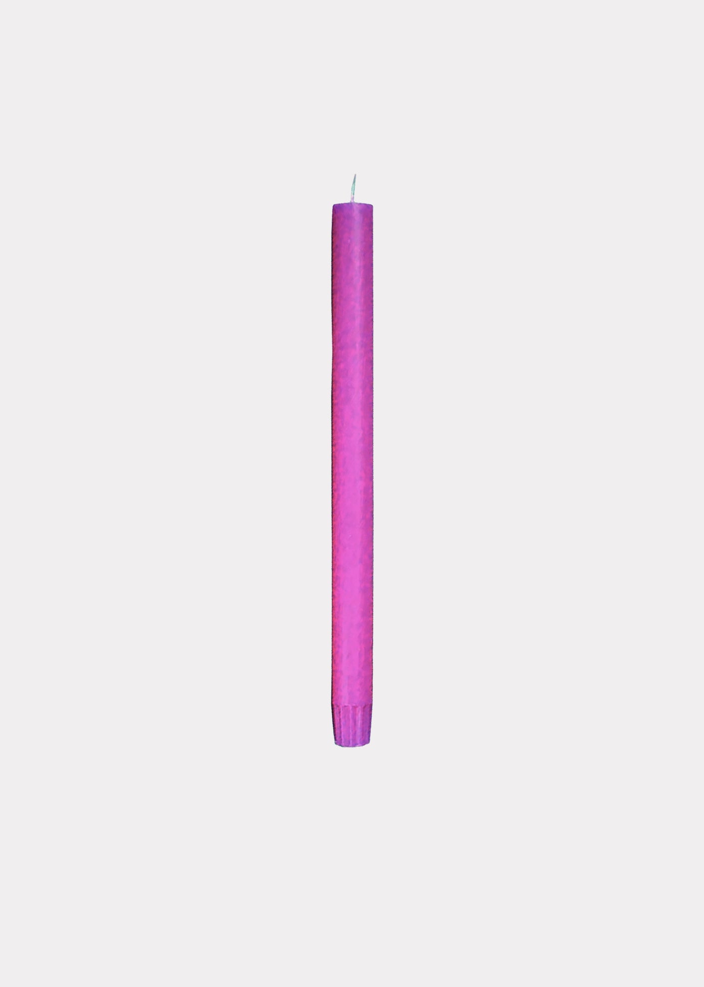 TRUE GRACE DINNER CANDLE (SINGLE) - FLURO PURPLE