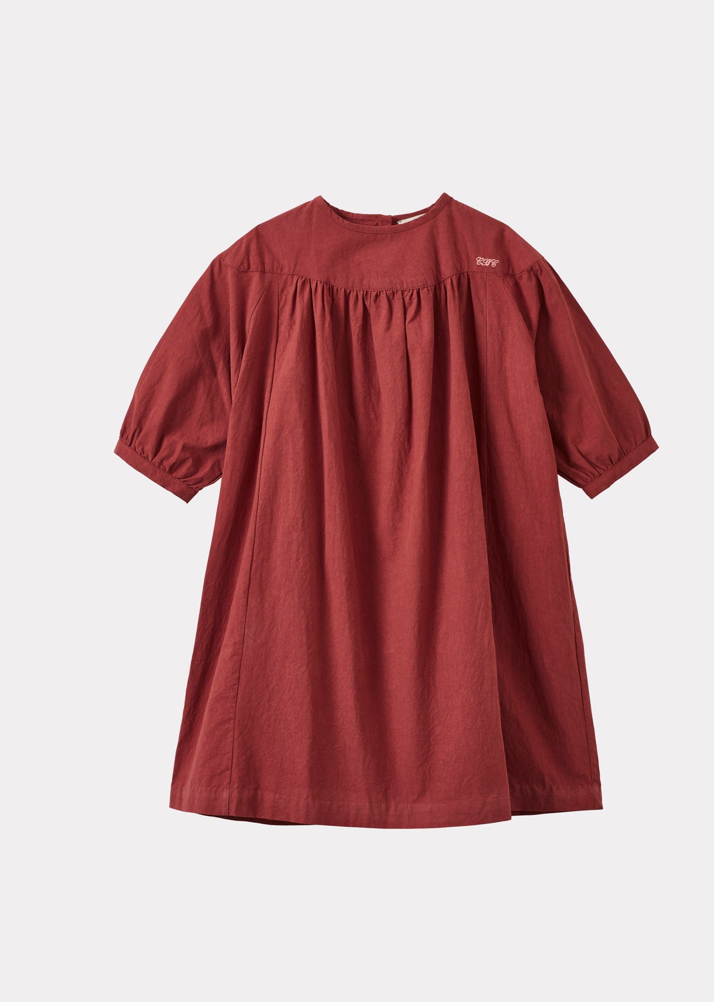 TAYLAN GIRL'S COTTON DRESS - BERRY