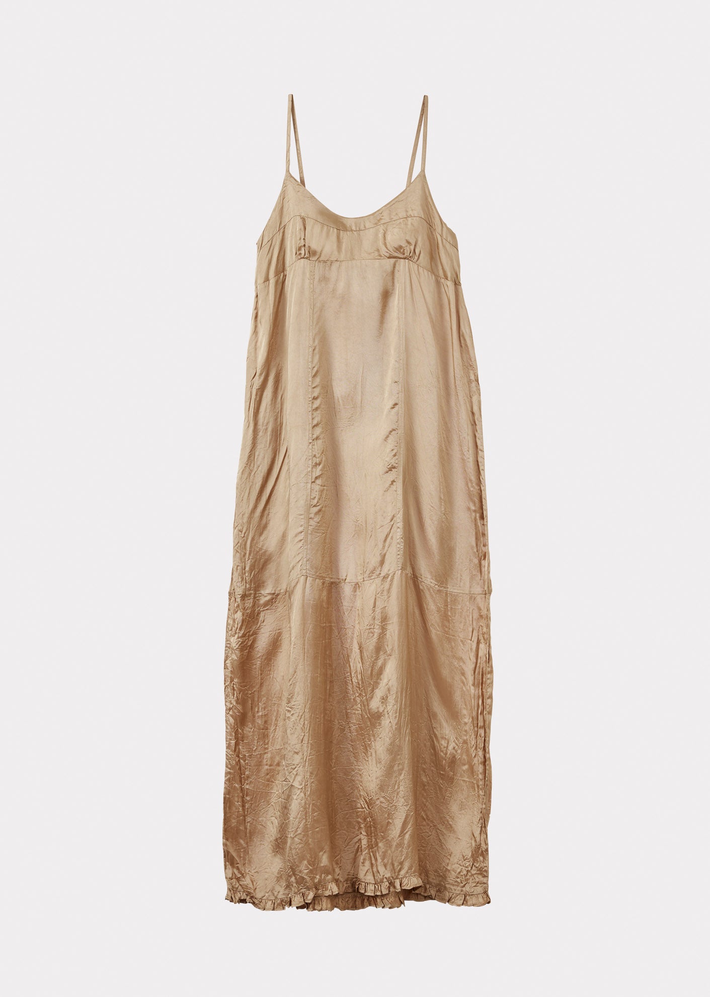 princess polly baby blue dress Champagne beige silk slip dress, bridesmaid dress, wedding guest dress,  evening dress, midi straps dress, bridal party attire, long dress – ENME.ME main image 1