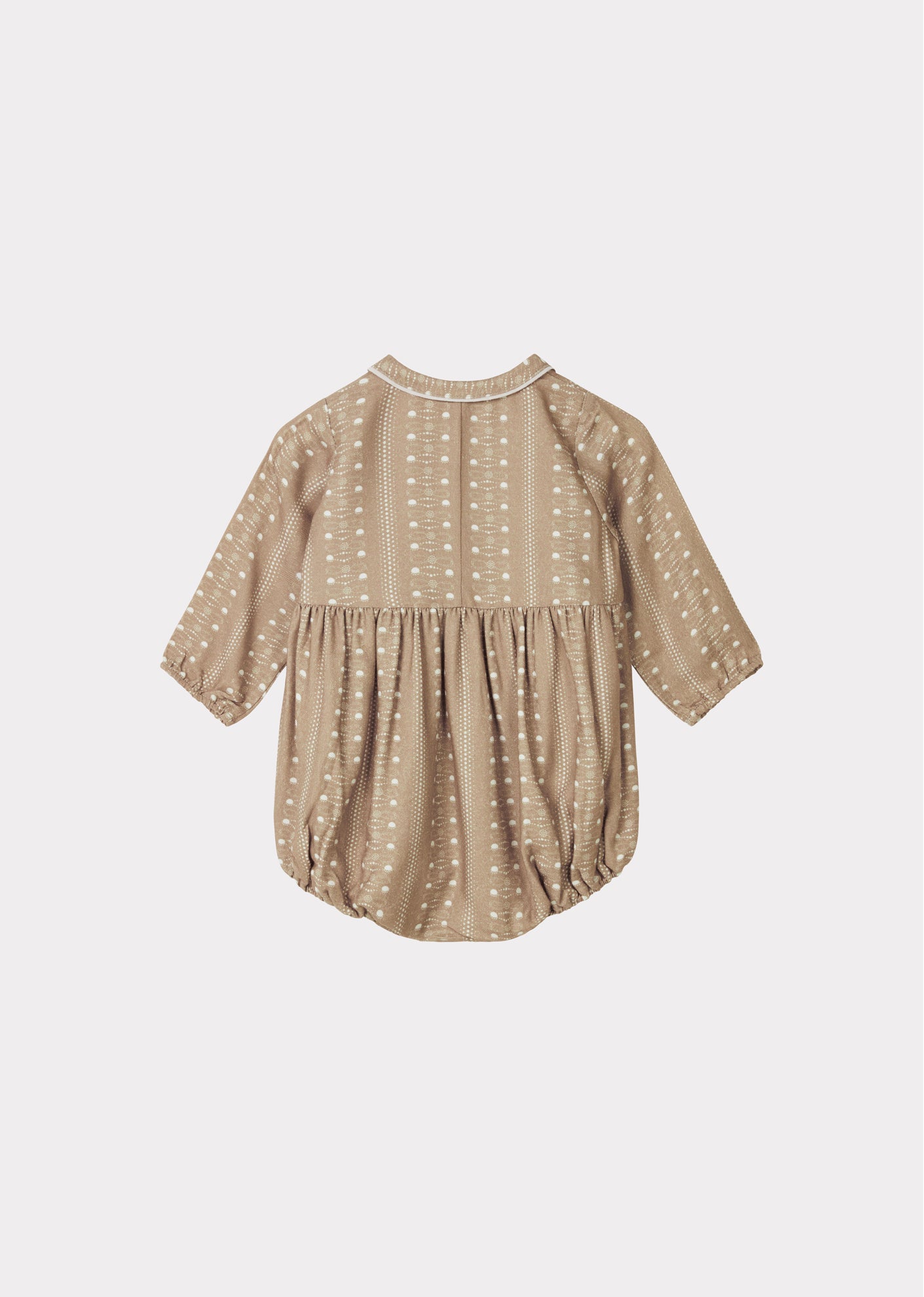 WRYNECK ROMPER - CHESTNUT DOTTY PRINT