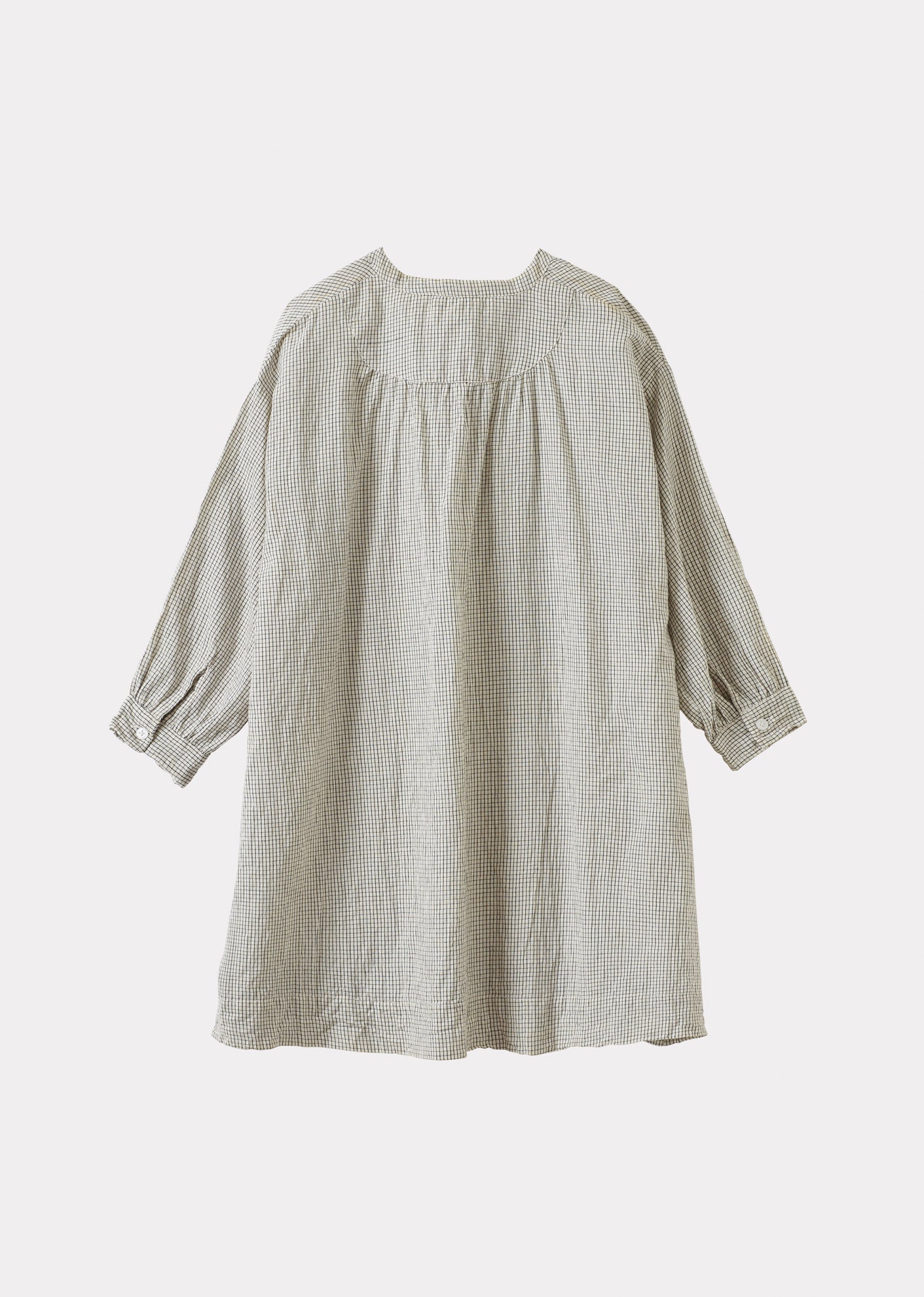 YEW GIRL'S COTTON DRESS - BLACK CHECK