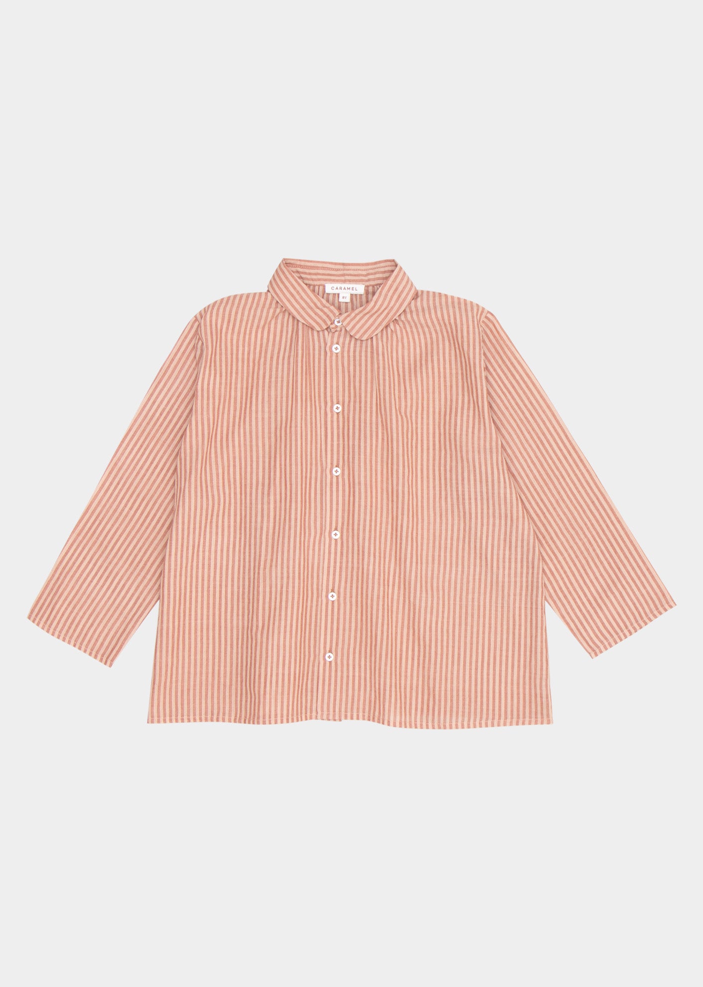 ALOE KIDS SHIRT - DUSTY ROSE STRIPE