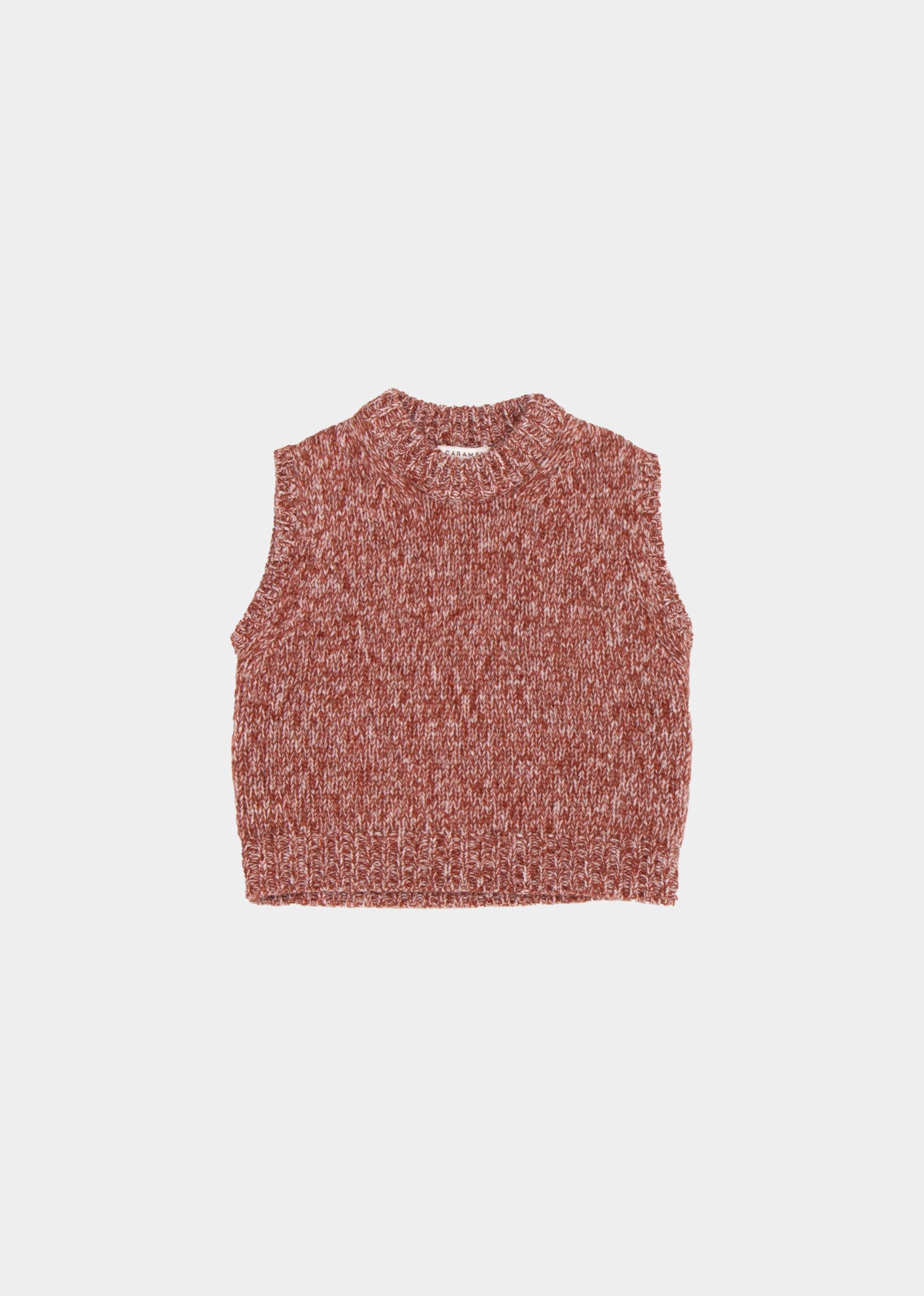 DELPHI KIDS VEST - RUST/ECRU
