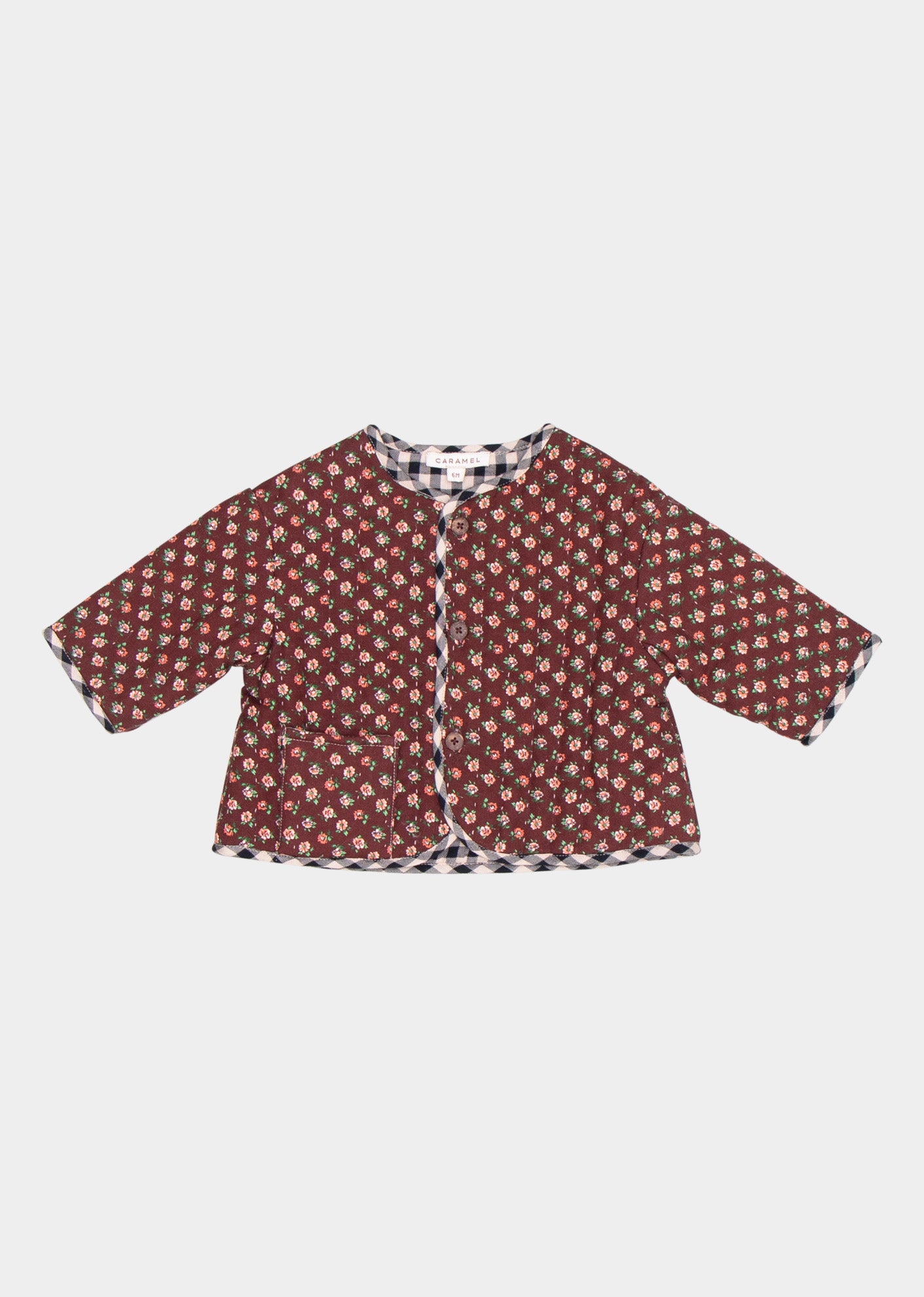 EMORY BABY JACKET - CHOCOLATE FLORAL