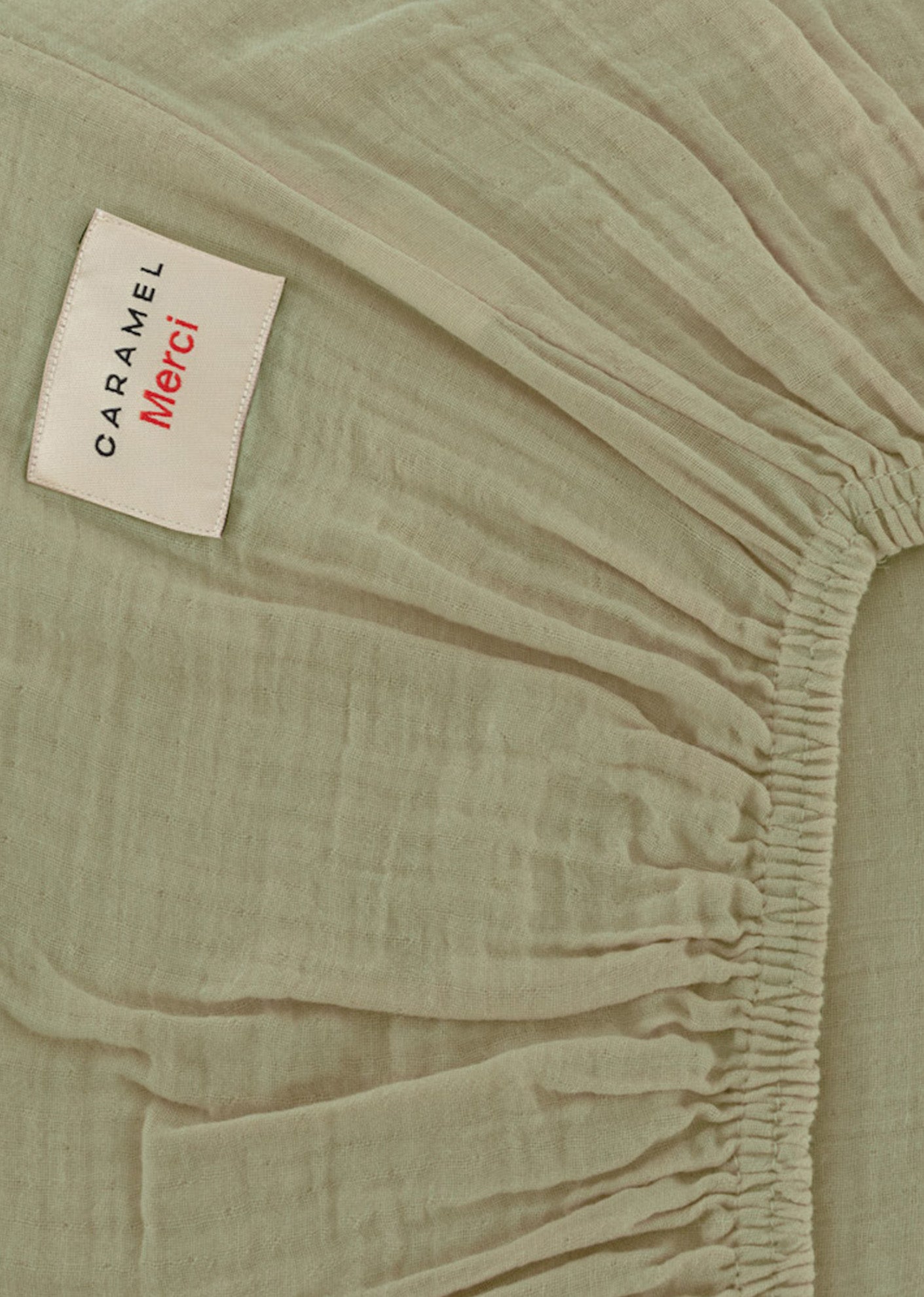 FITTED SHEET 90 X 200 -MERCI - VERT 77 RUE DE VARENNE