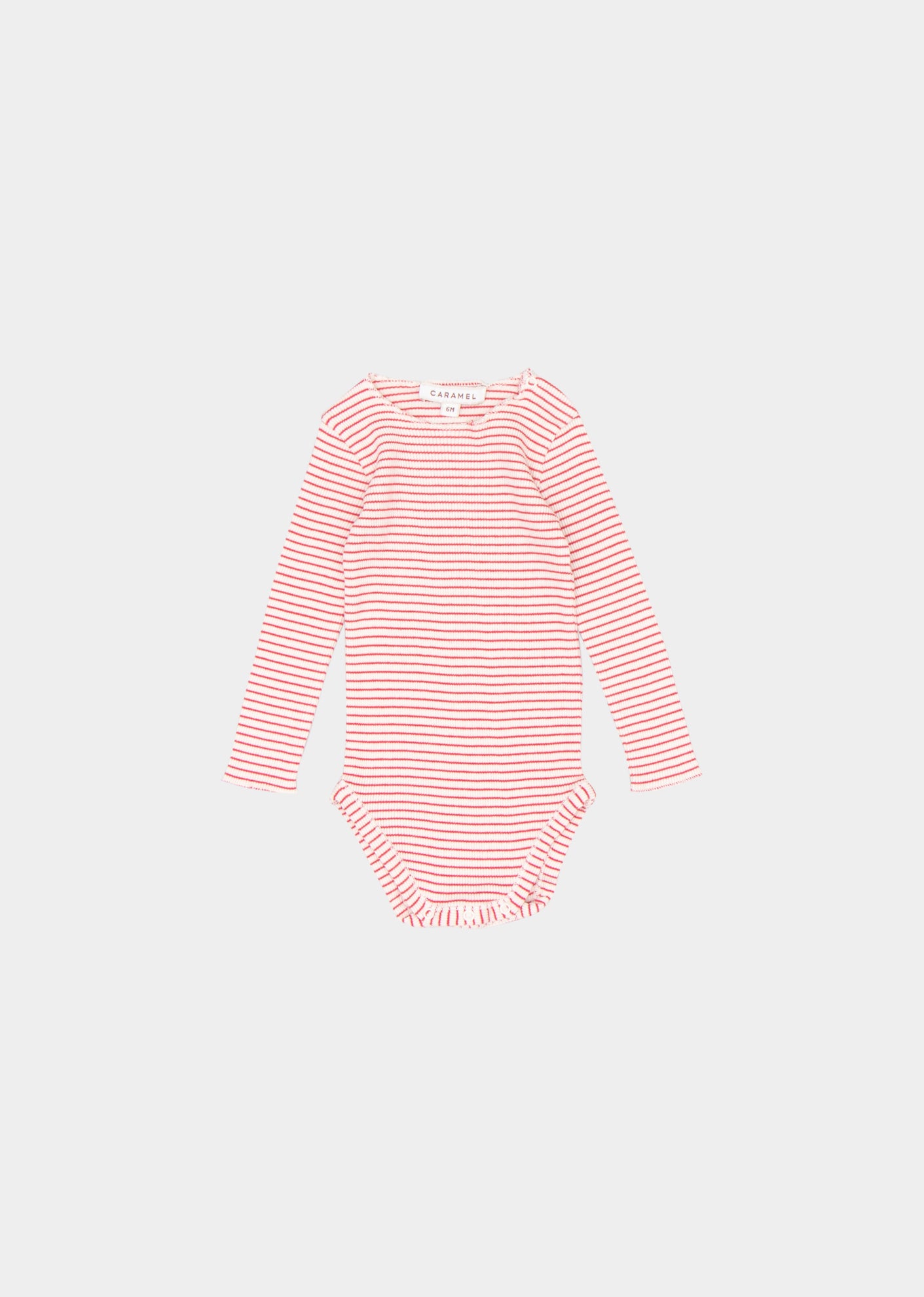 HANAU BABY ROMPER - REDCURRANT/CREAM