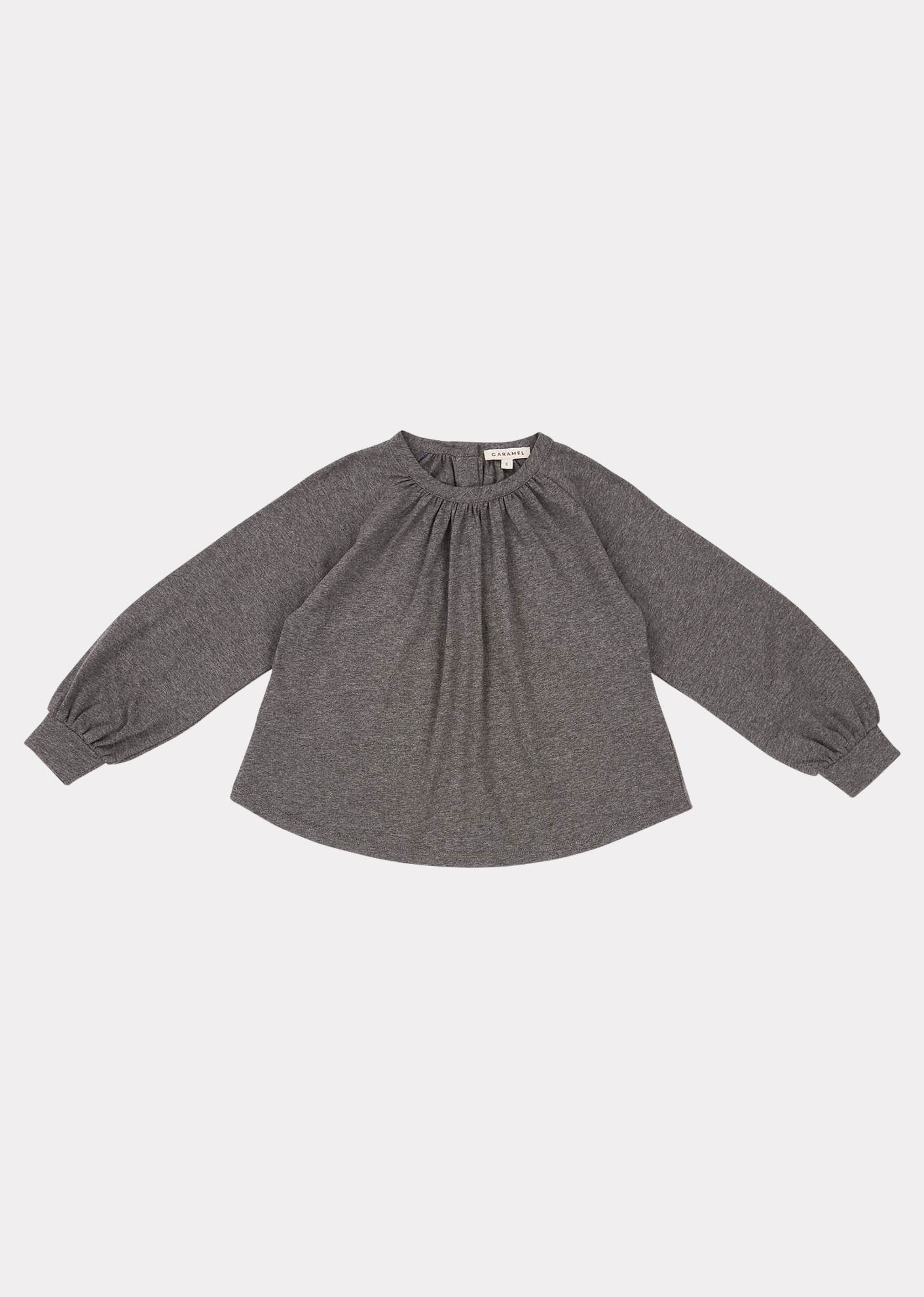 HERON BLOUSE - GREY MELANGE