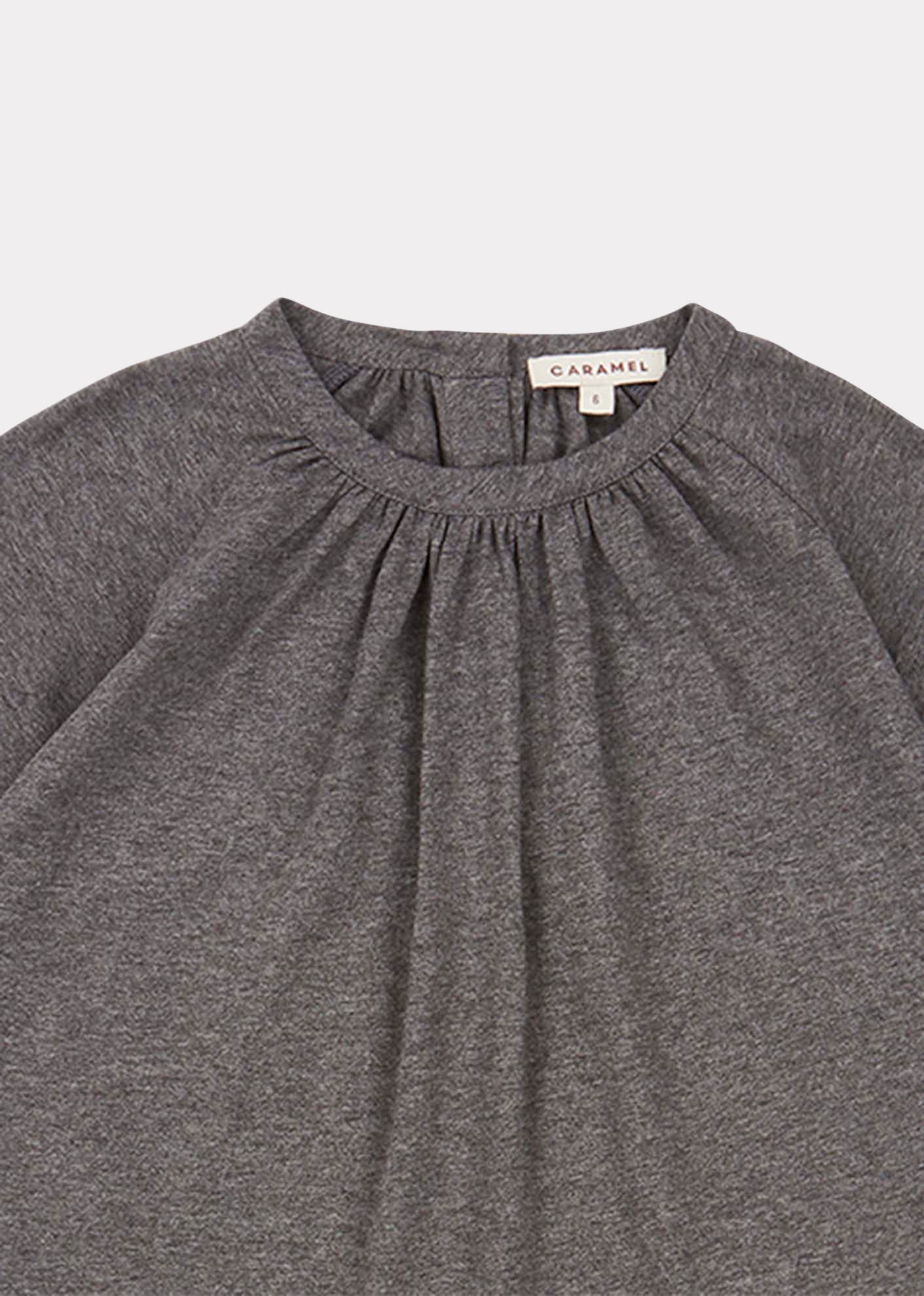 HERON BLOUSE - GREY MELANGE