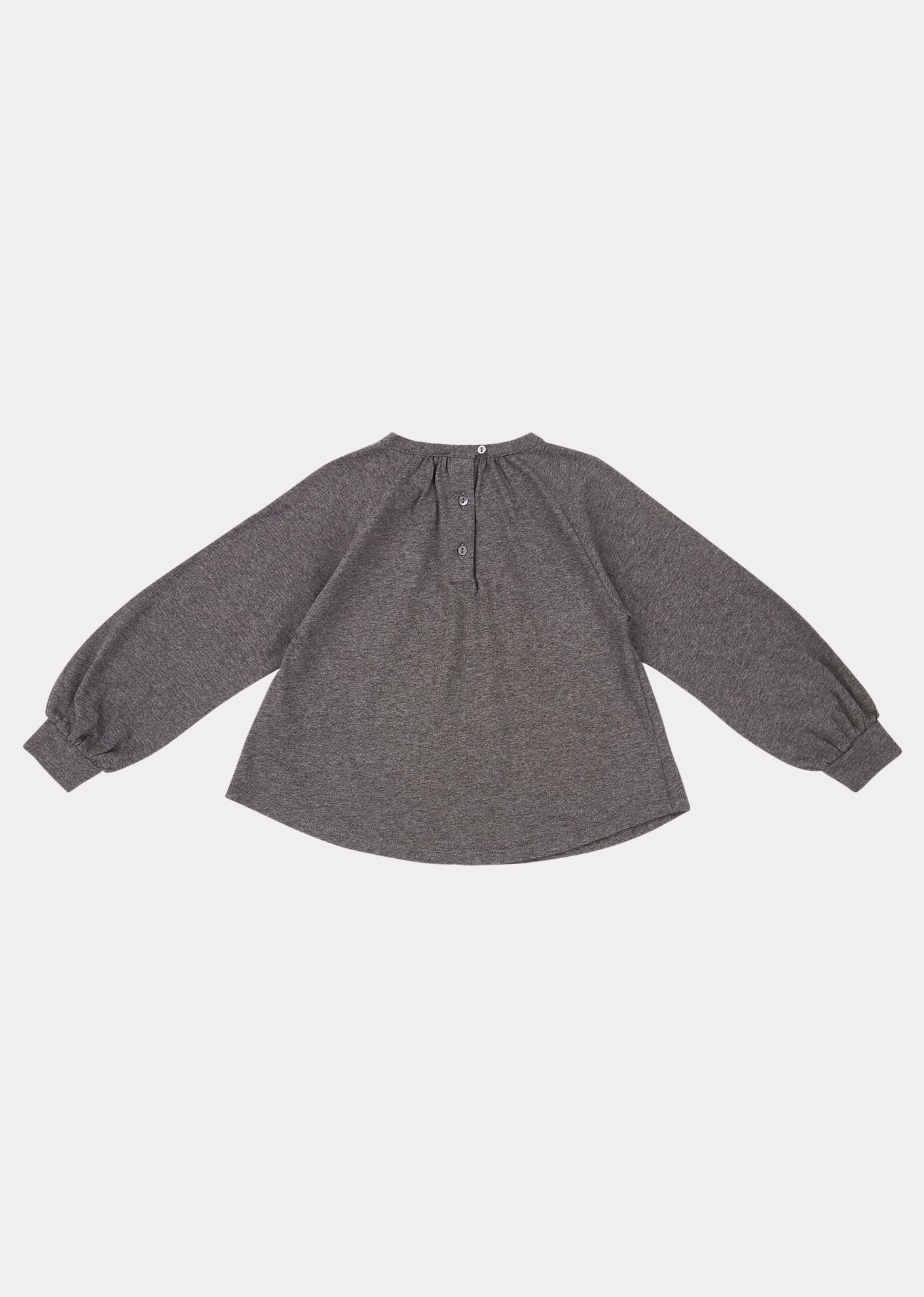 HERON BLOUSE - GREY MELANGE