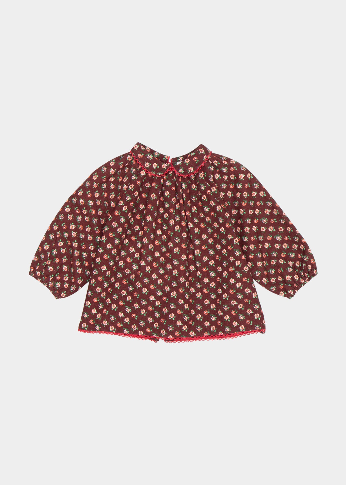JAYA BABY BLOUSE - CHOCOLATE FLORAL