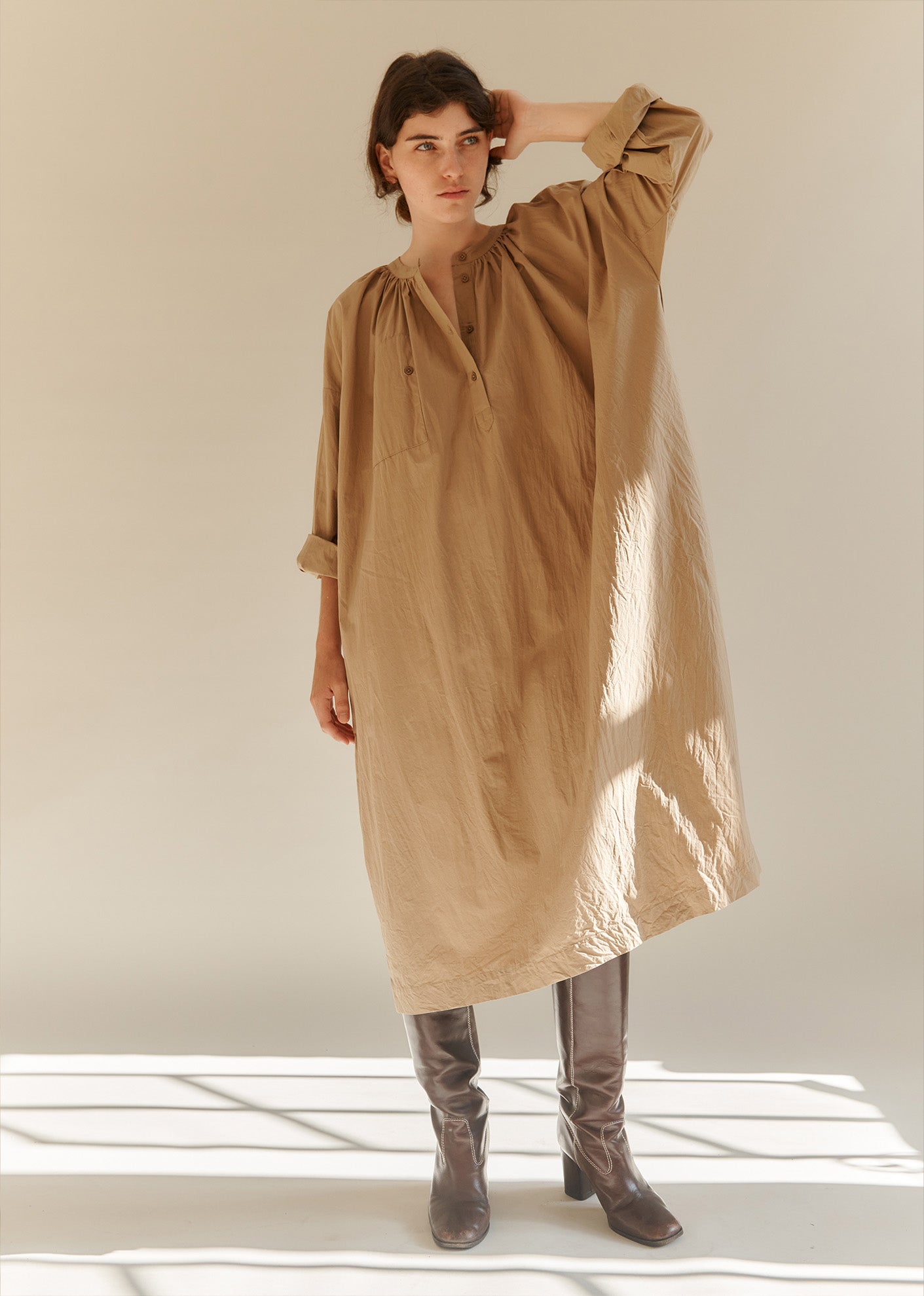 WOMAN YEW DRESS - BROWN