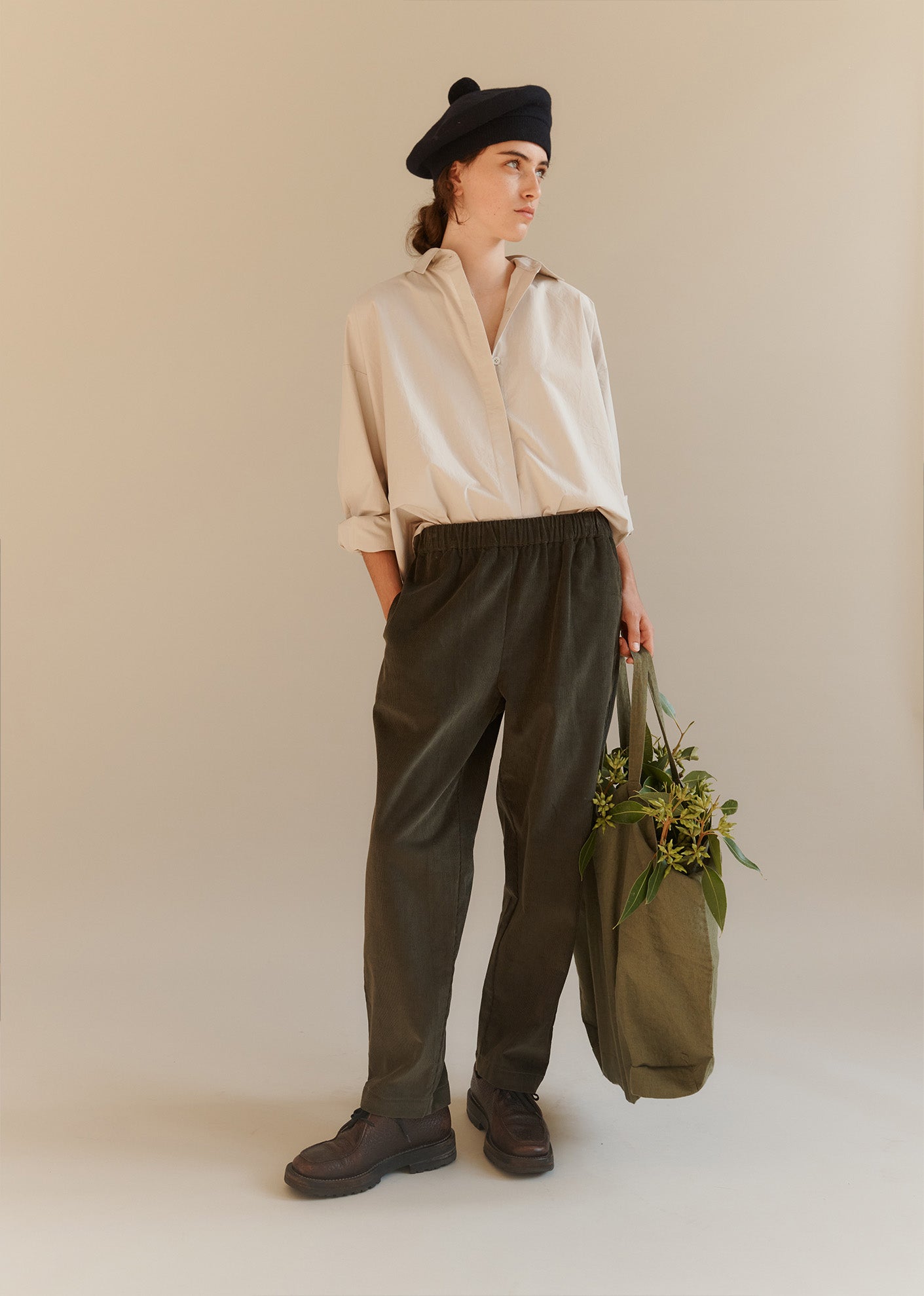 WOMAN CHICHESTER TROUSER - DARK OLIVE