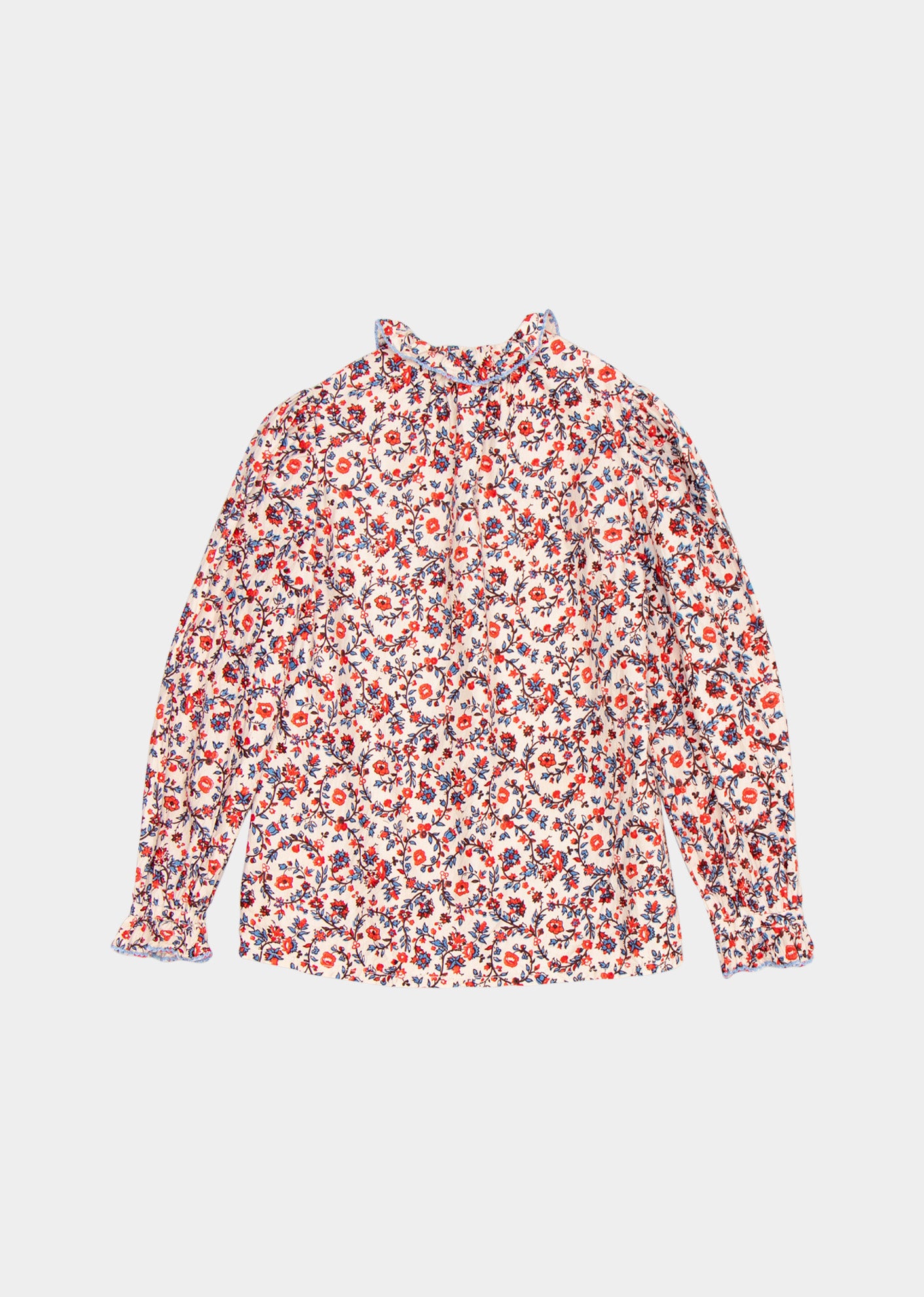 MADISON GIRL BLOUSE - CREAM FLORAL