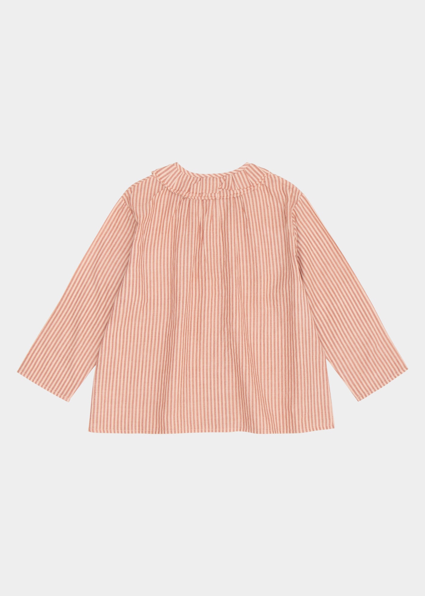 MOON KIDS SHIRT - DUSTY ROSE STRIPE