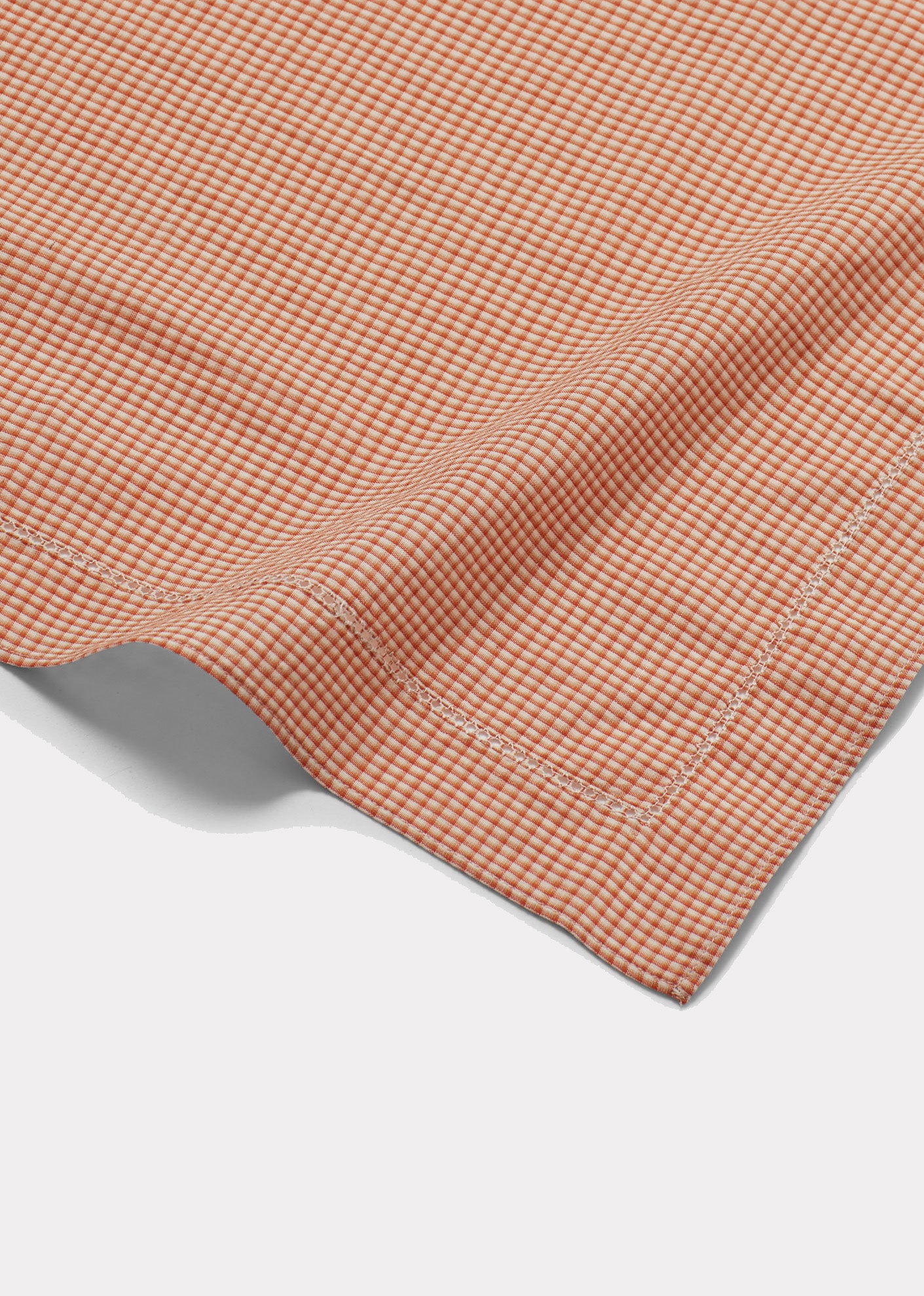 WOVEN PLACEMAT 46X31CM - ORANGE MICROCHECK