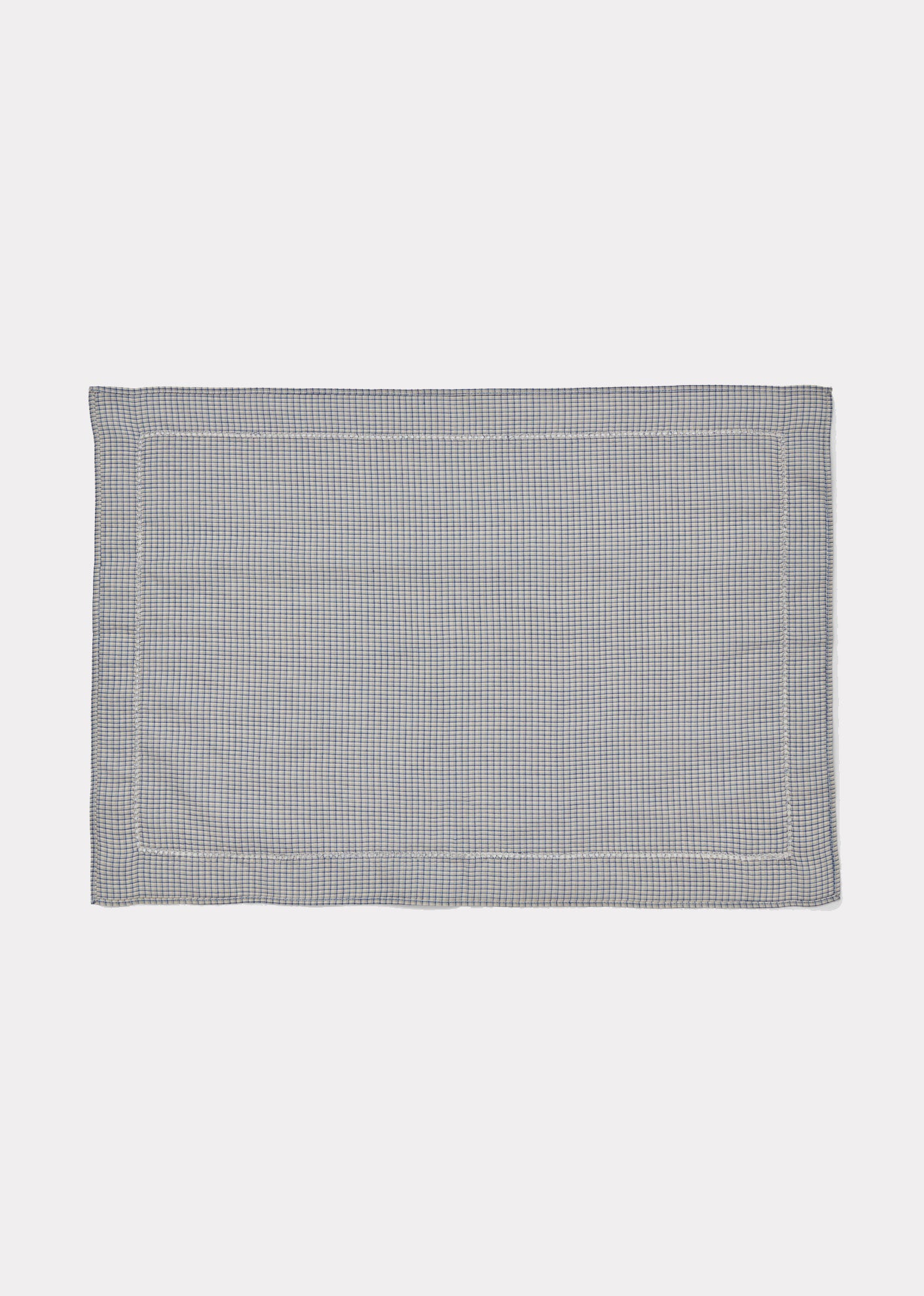 WOVEN PLACEMAT 46X31CM - NAVY MCROCHECK