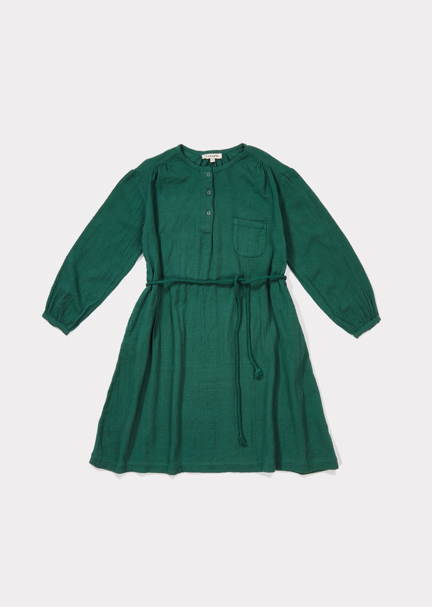 TANA DRESS - DARK GREEN
