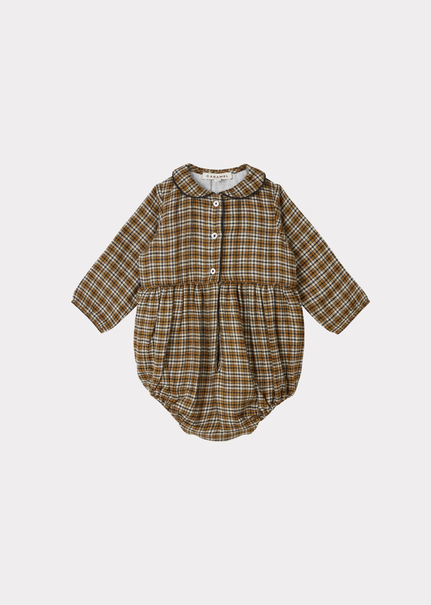 WRYNECK ROMPER - YELLOW CHECK