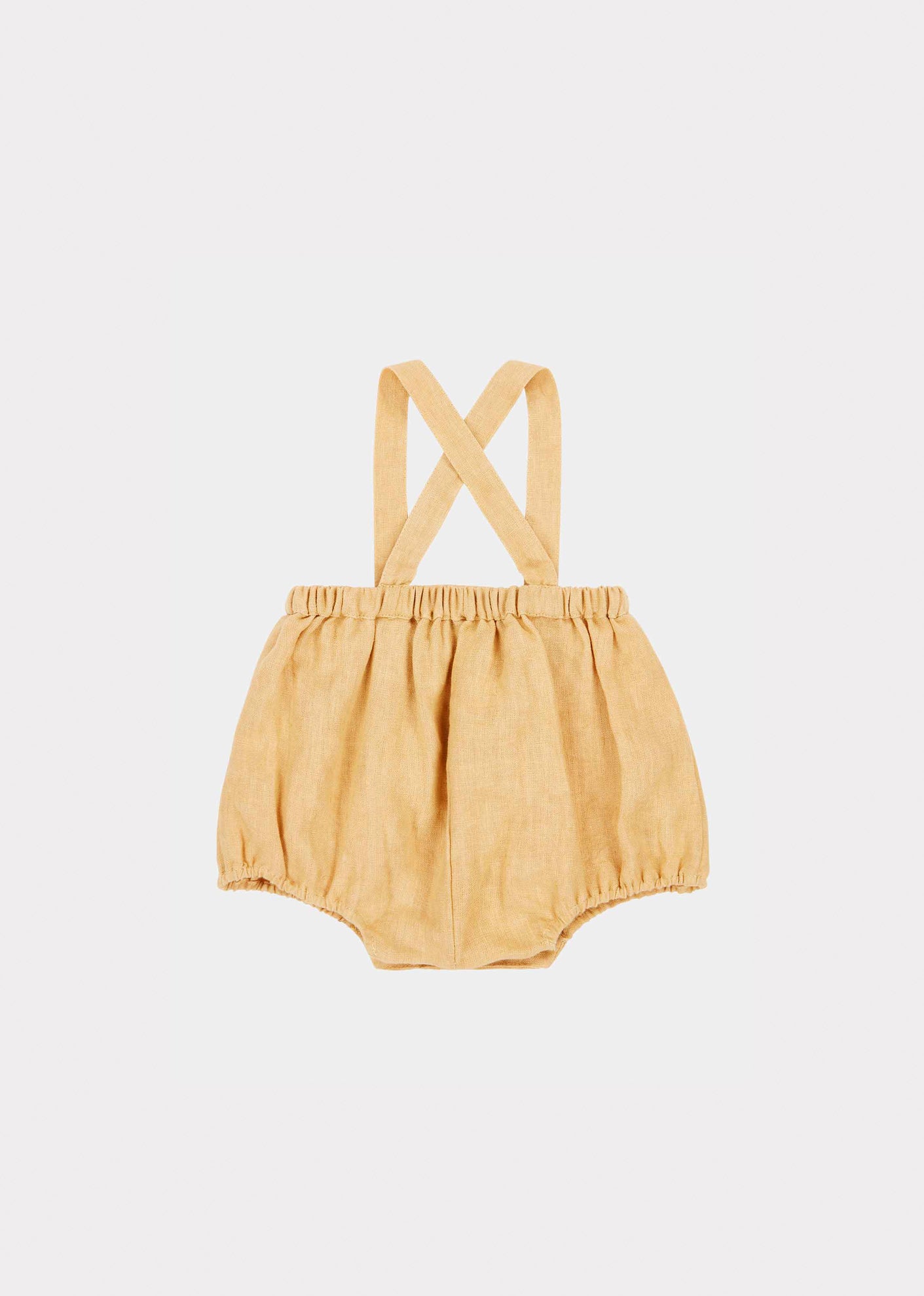 musa baby romper - pale yellow