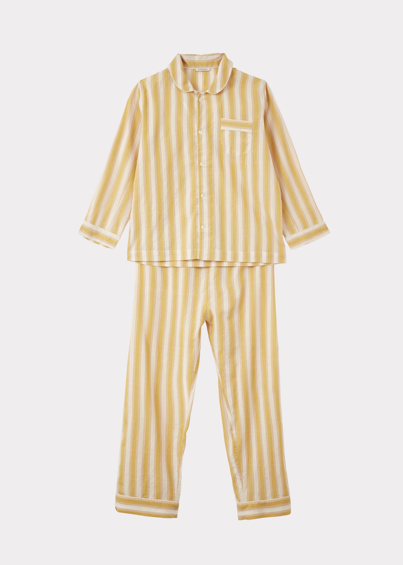 CHILD PYJAMA SET YELLOW STRIPE - Main Image