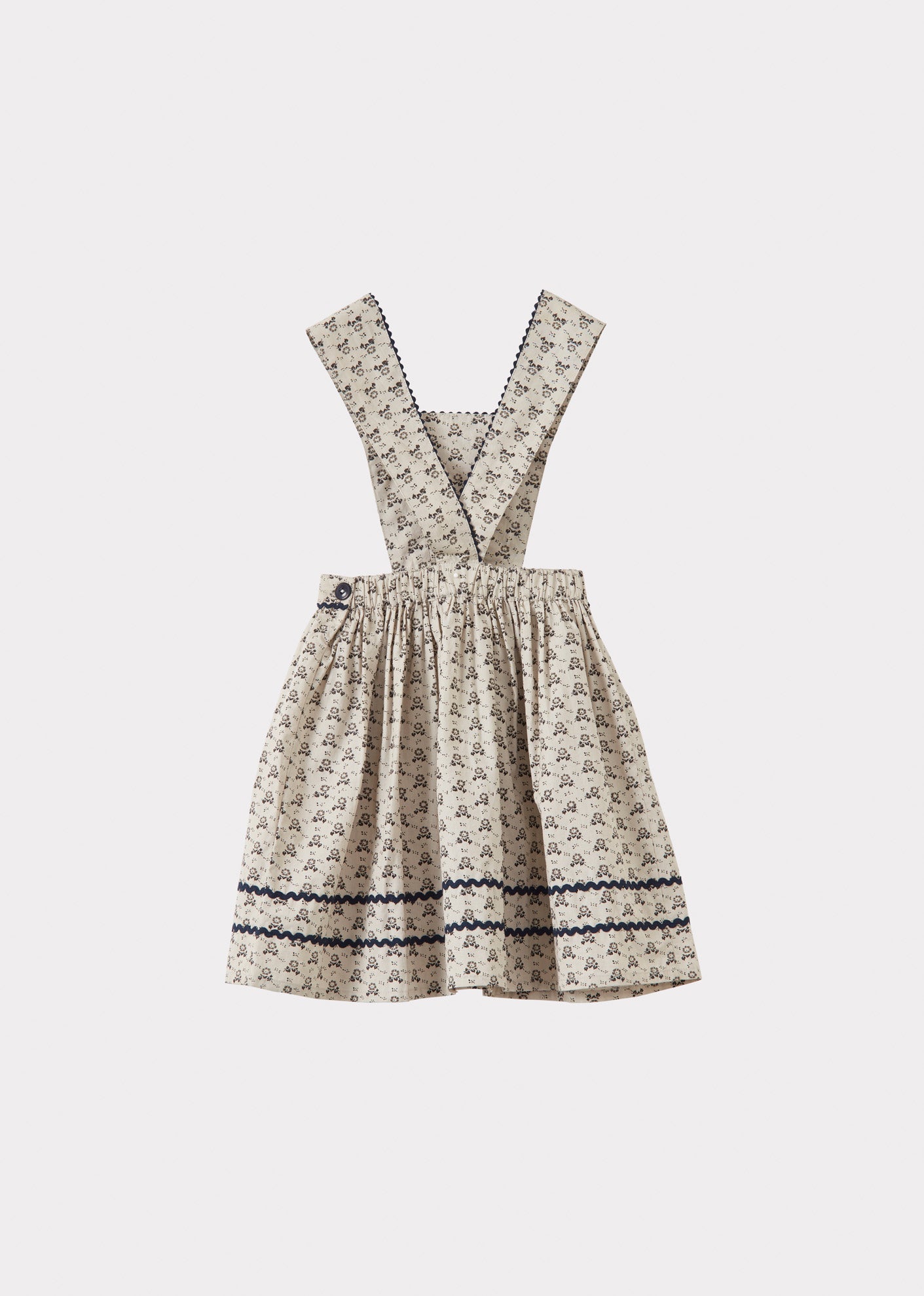 CAROLA GIRL'S COTTON SKIRT - POLKA DOT FLORAL
