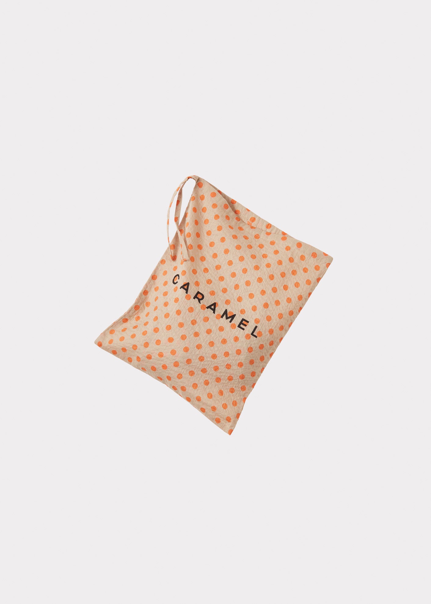 LAVENDULA BABY MIRACLE WEAVE COTTON ROMPER & BONNET SET - ORANGE POLKA DOT