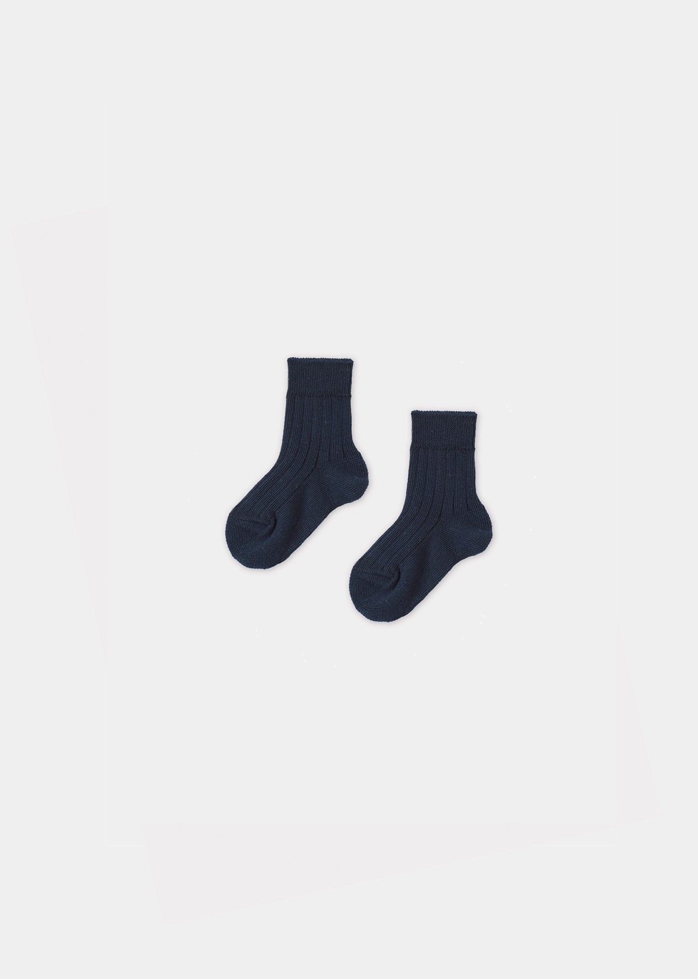 BABY RIB ANKLE SOCKS - NAVY