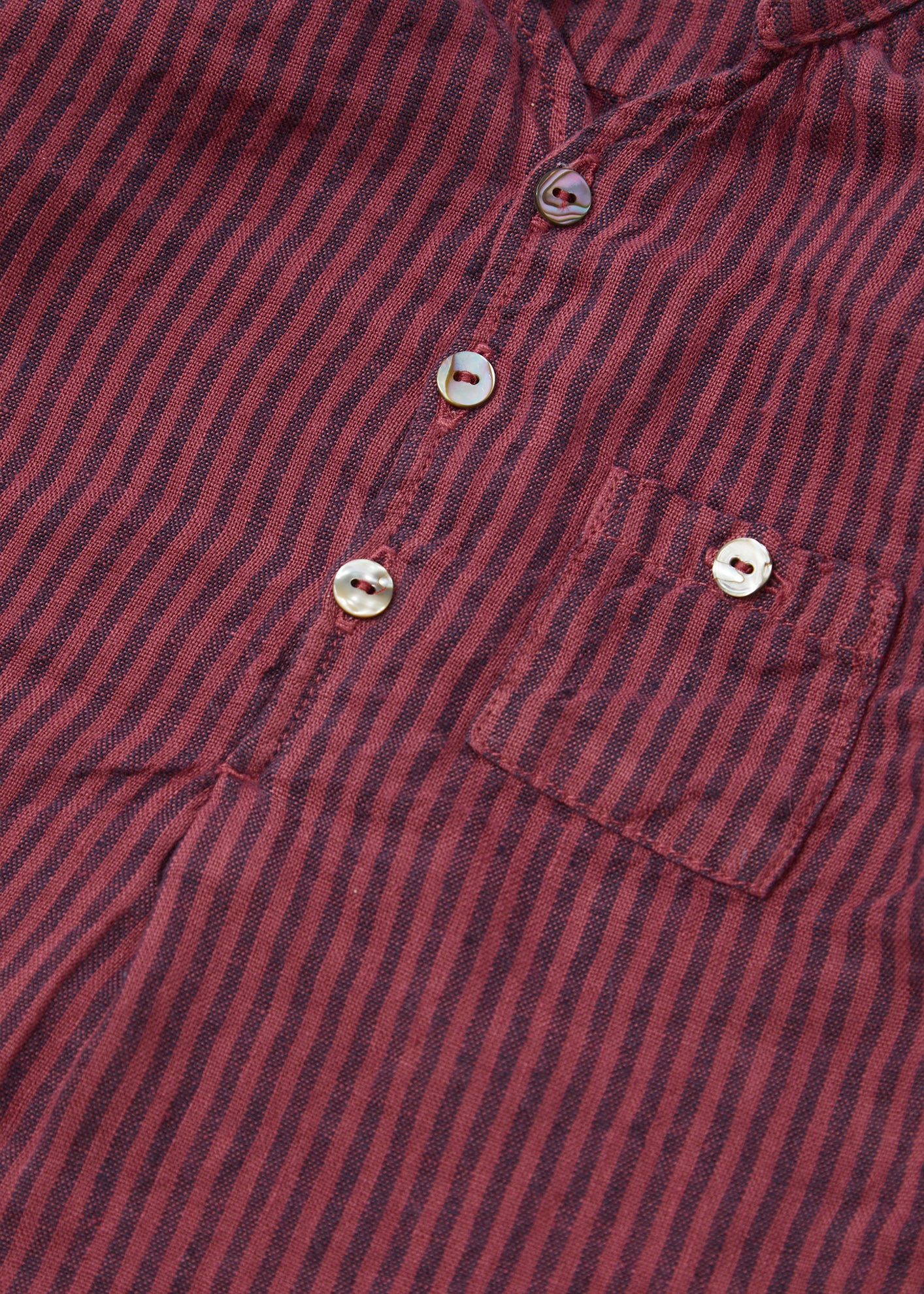 ADONIS BABY SHIRT - RASPBERRY STRIPE