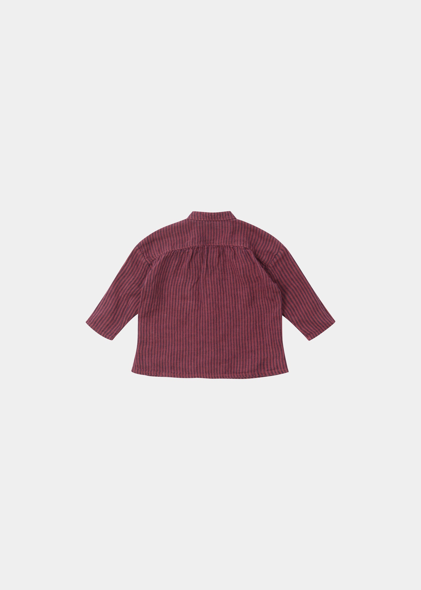 ADONIS BABY SHIRT - RASPBERRY STRIPE