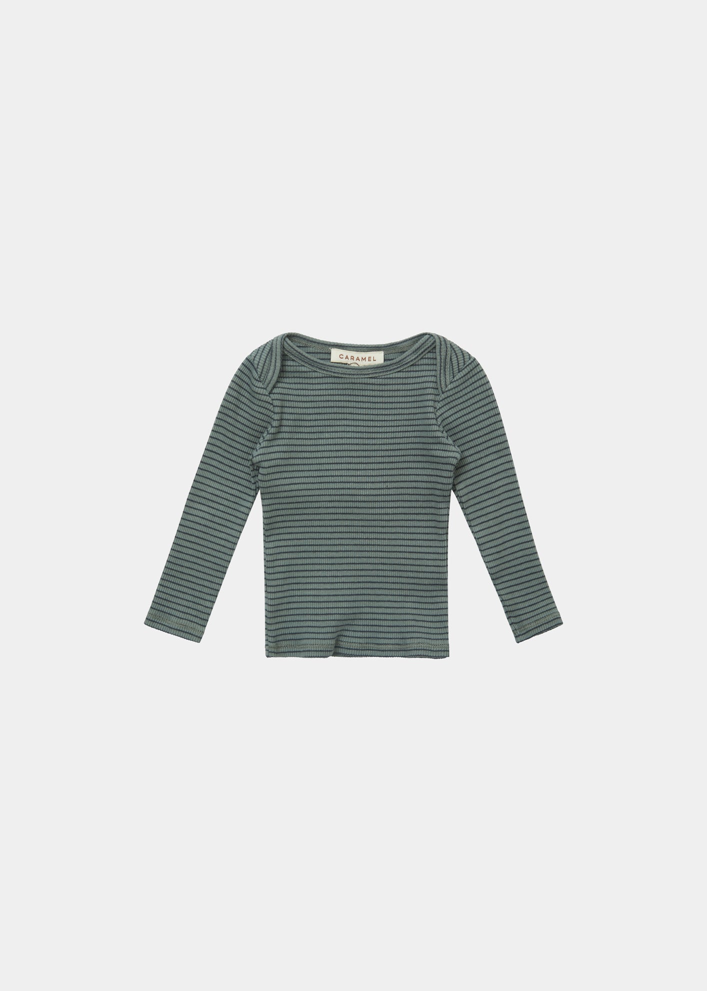 KISHON BABY TOP - SPRUCE/NAVY STRIPE