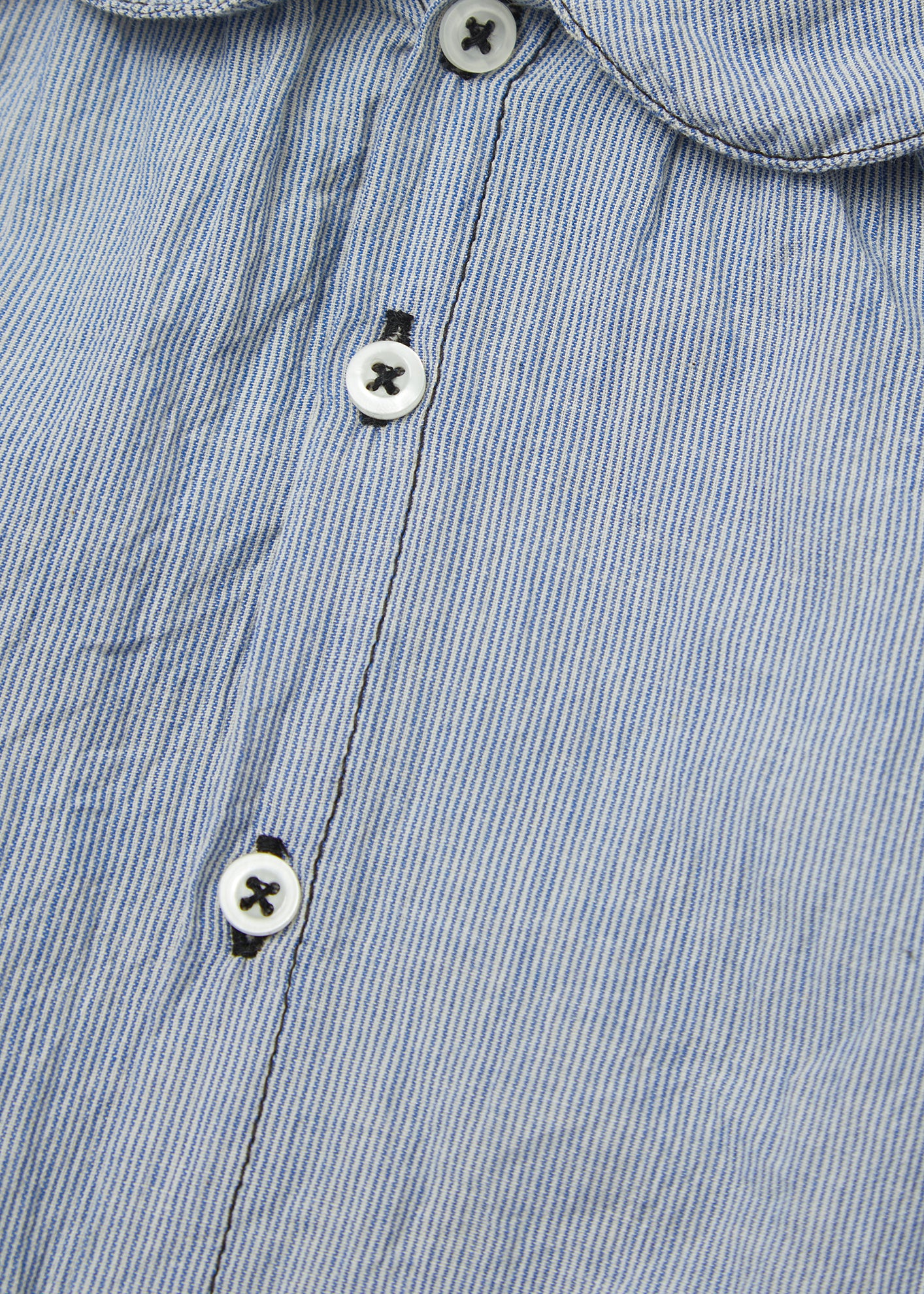 ALOE BABY SHIRT - BLUE/WHITE STRIPE